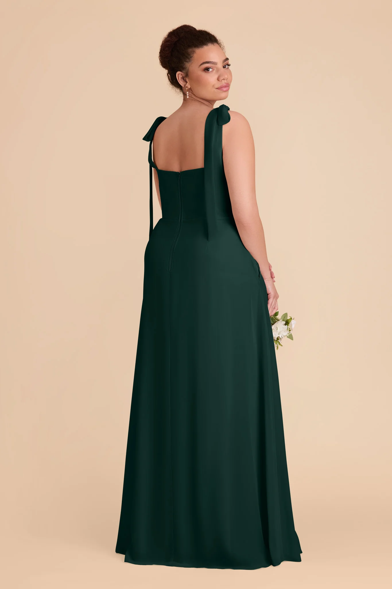 Chiffon Emerald Dress - XNAUWBI