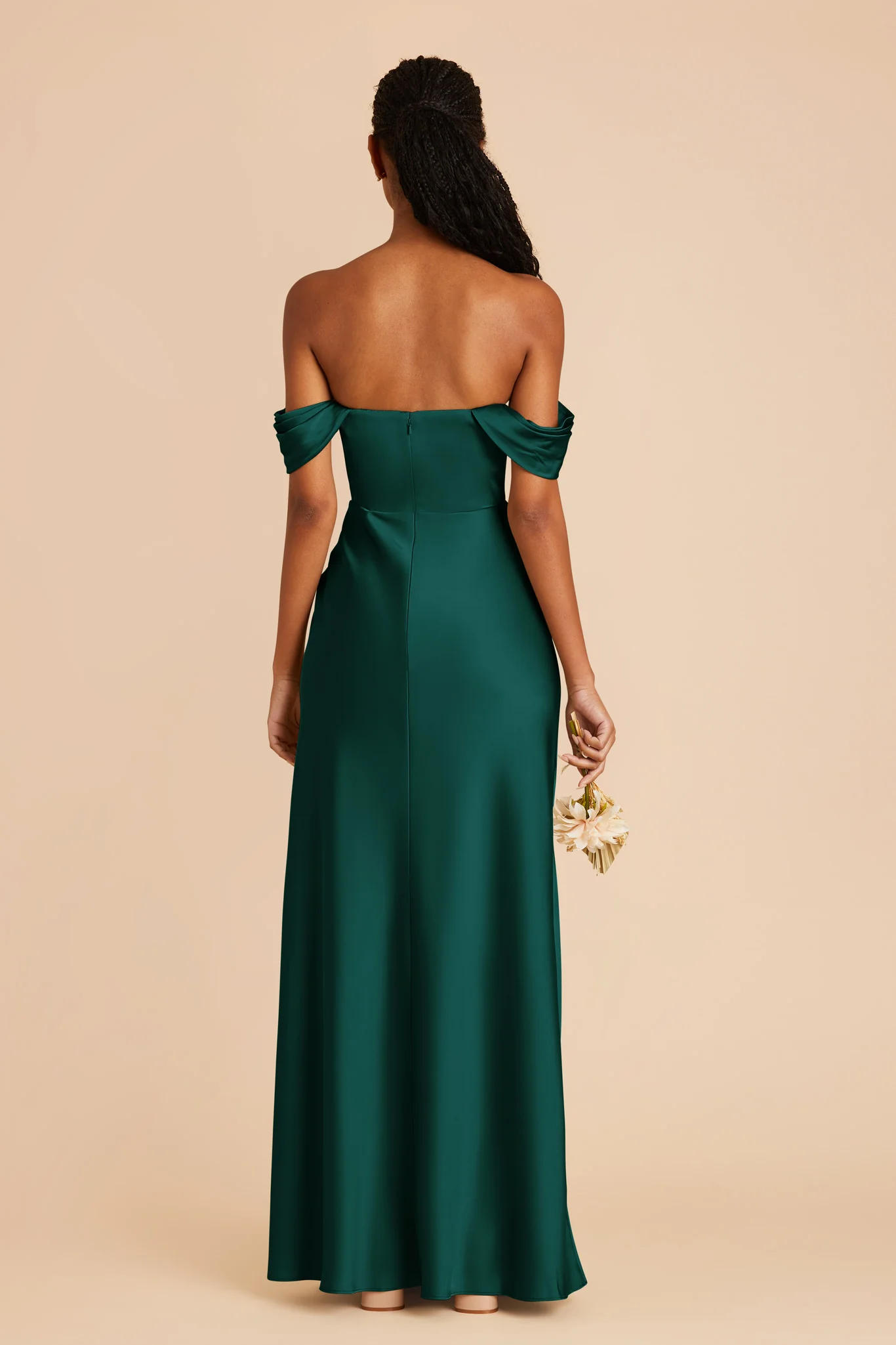 Matte Satin Emerald Dress - XNAUWBI