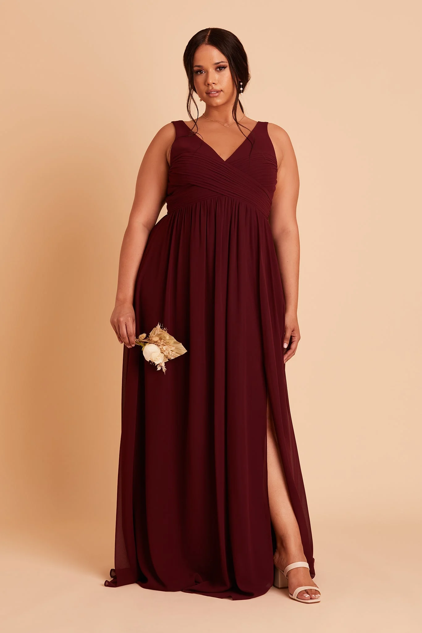 Chiffon Cabernet Dress - XNAUWBI