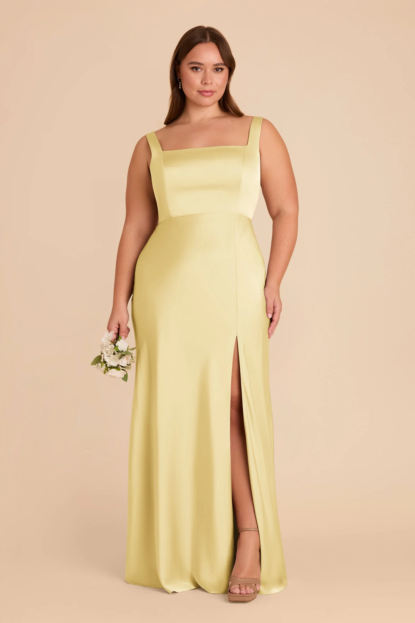 Matte Satin Lemon Sorbet Dress - XNAUWBI