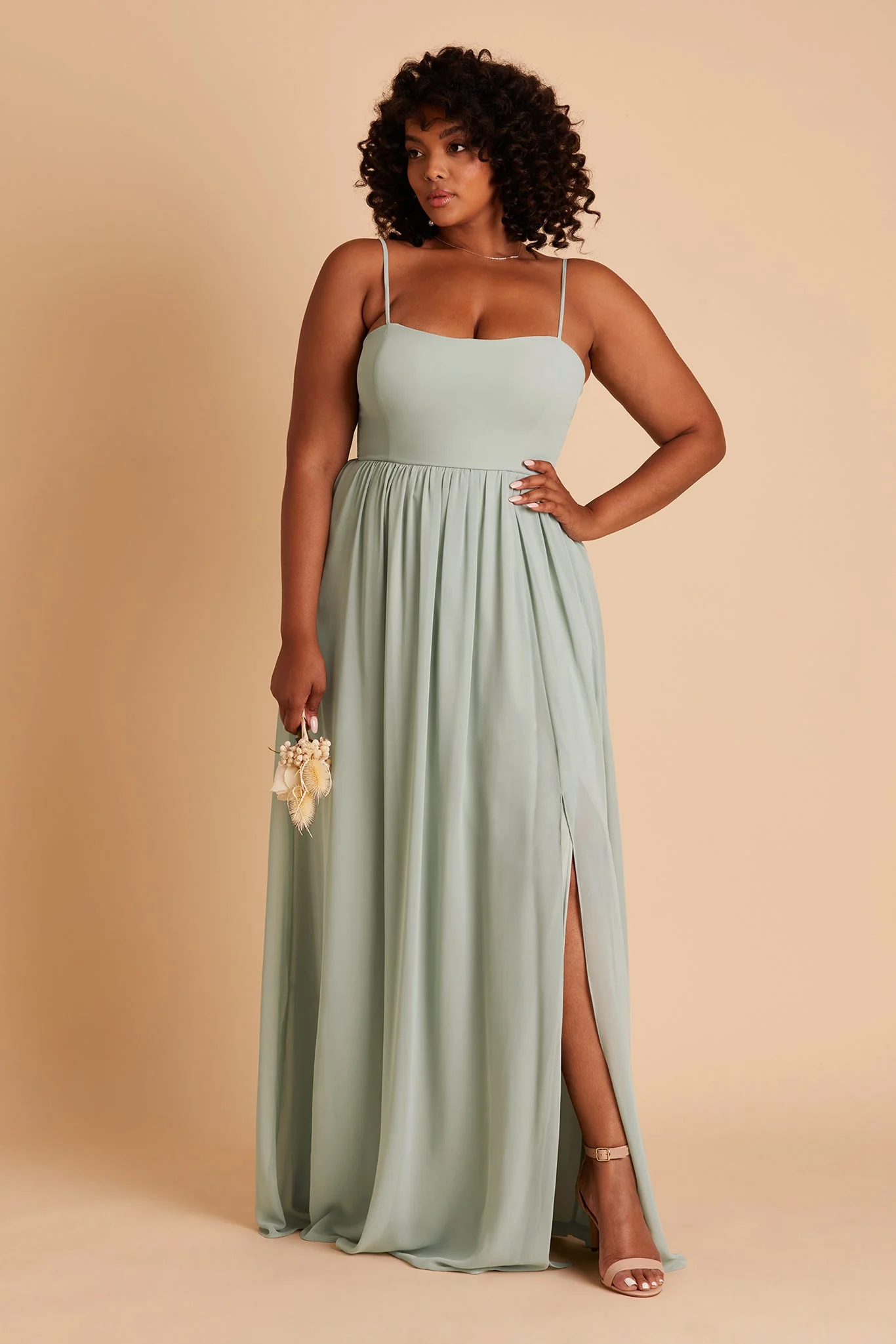 Chiffon Sage Dress - XNAUWBI