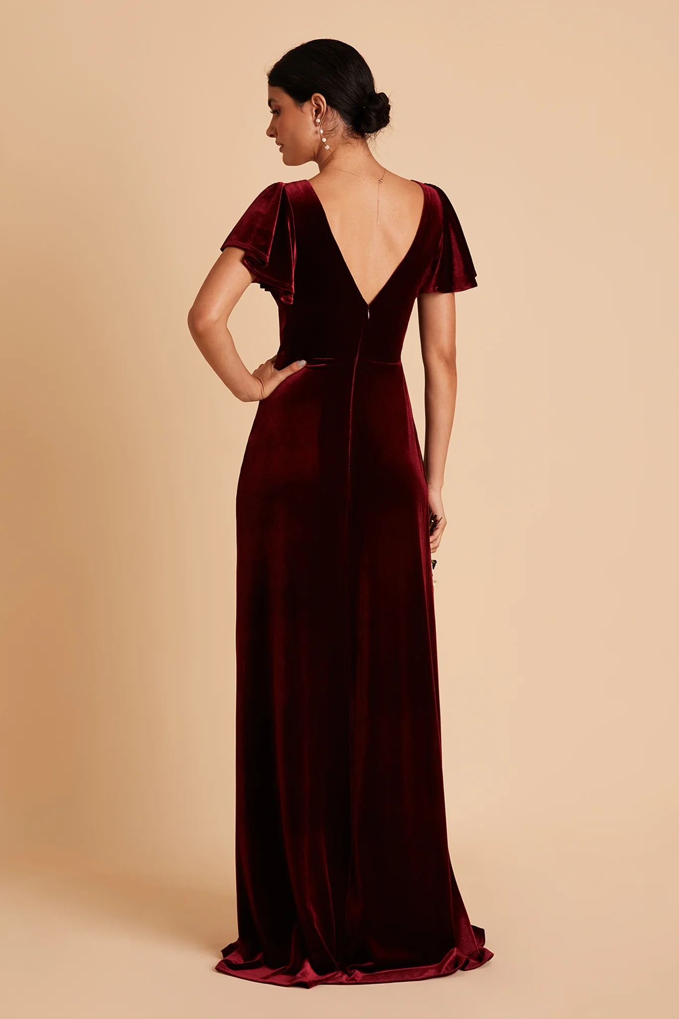 Velvet Cabernet Dress - XNAUWBI