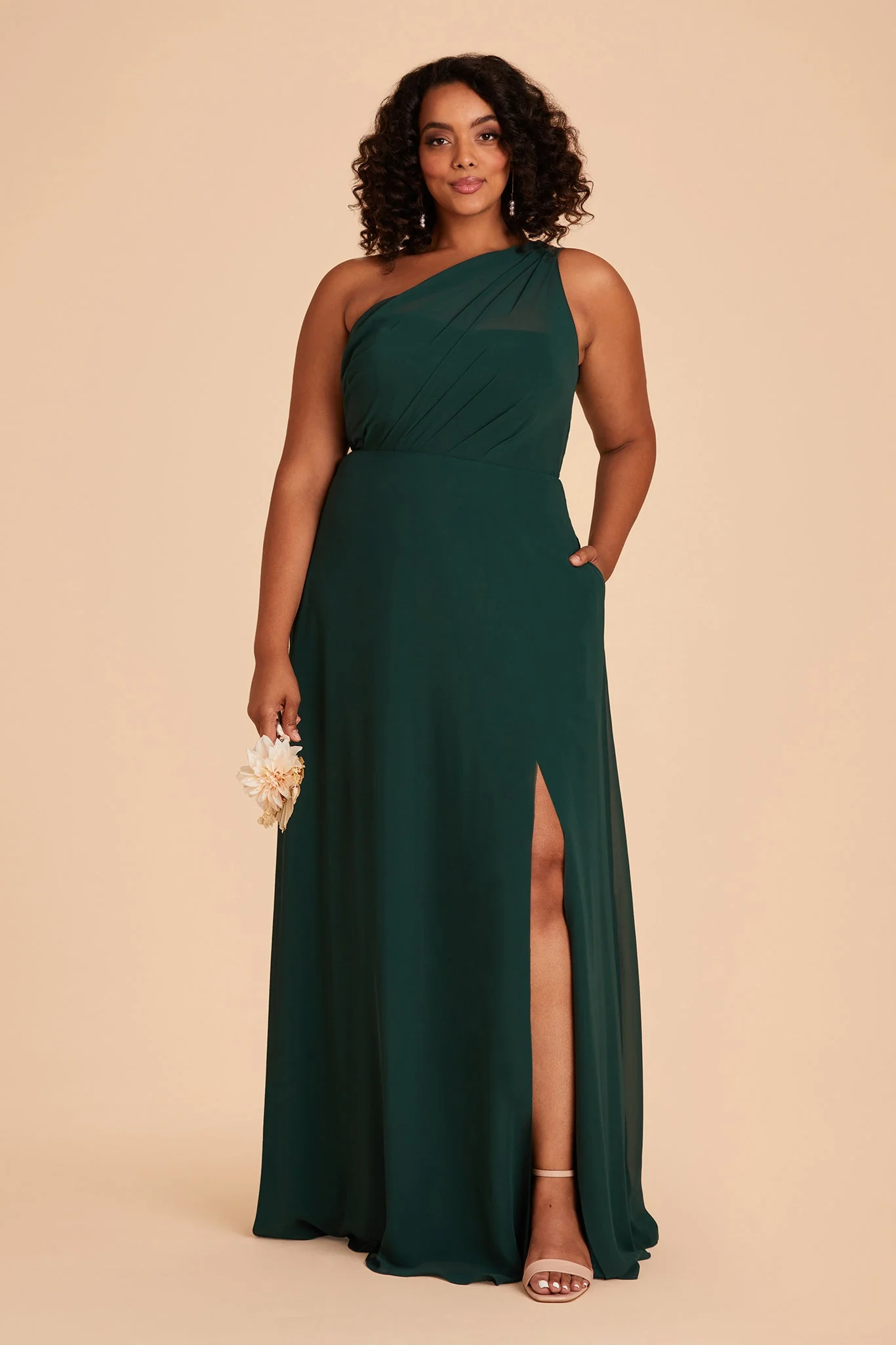 Chiffon Emerald Dress - XNAUWBI
