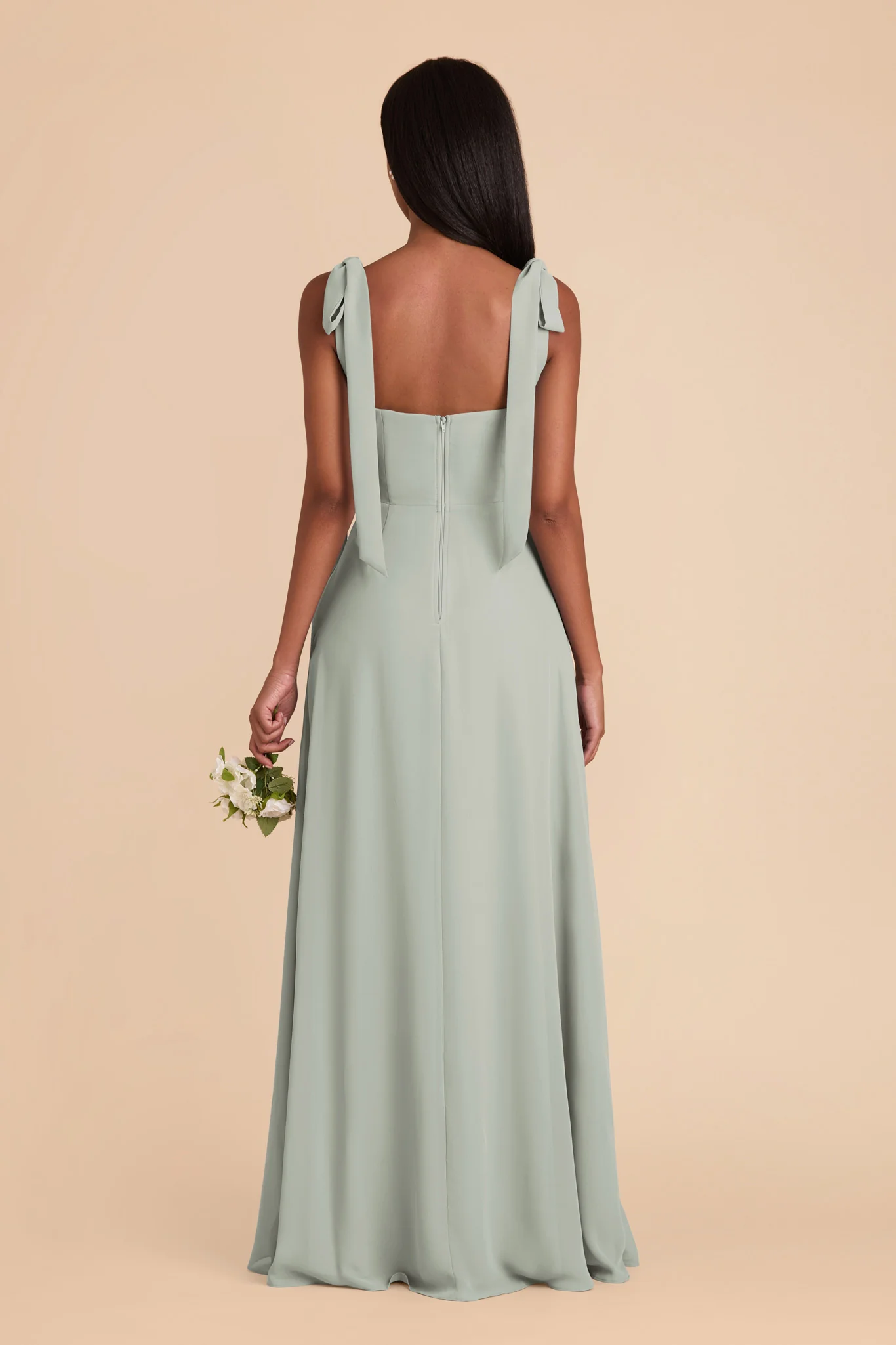 Chiffon Sage Dress - XNAUWBI