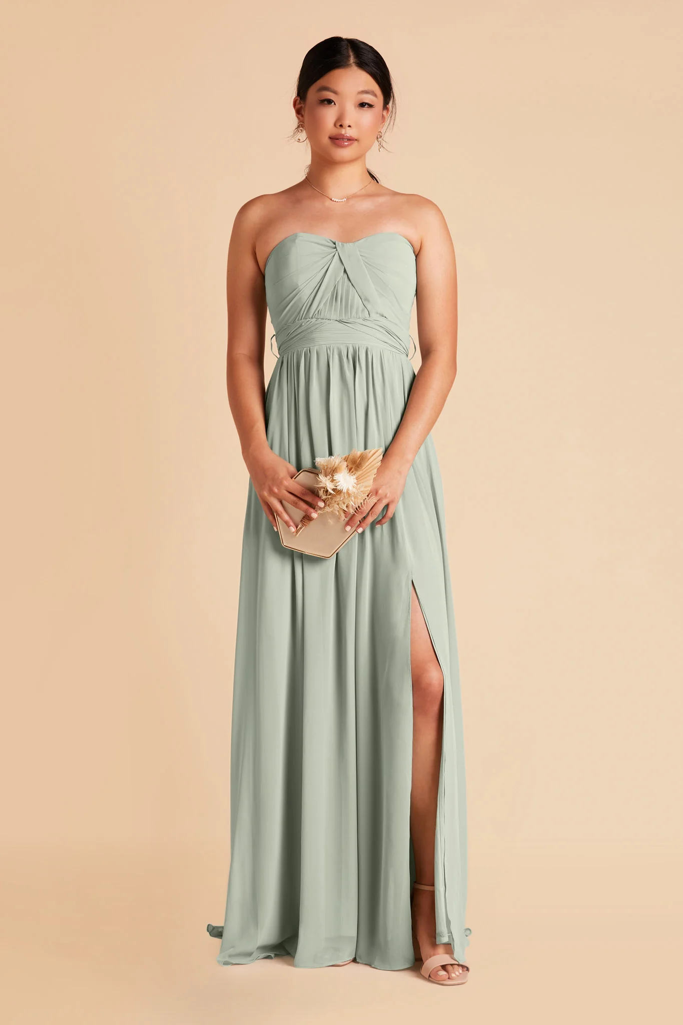 Chiffon Sage Dress - XNAUWBI