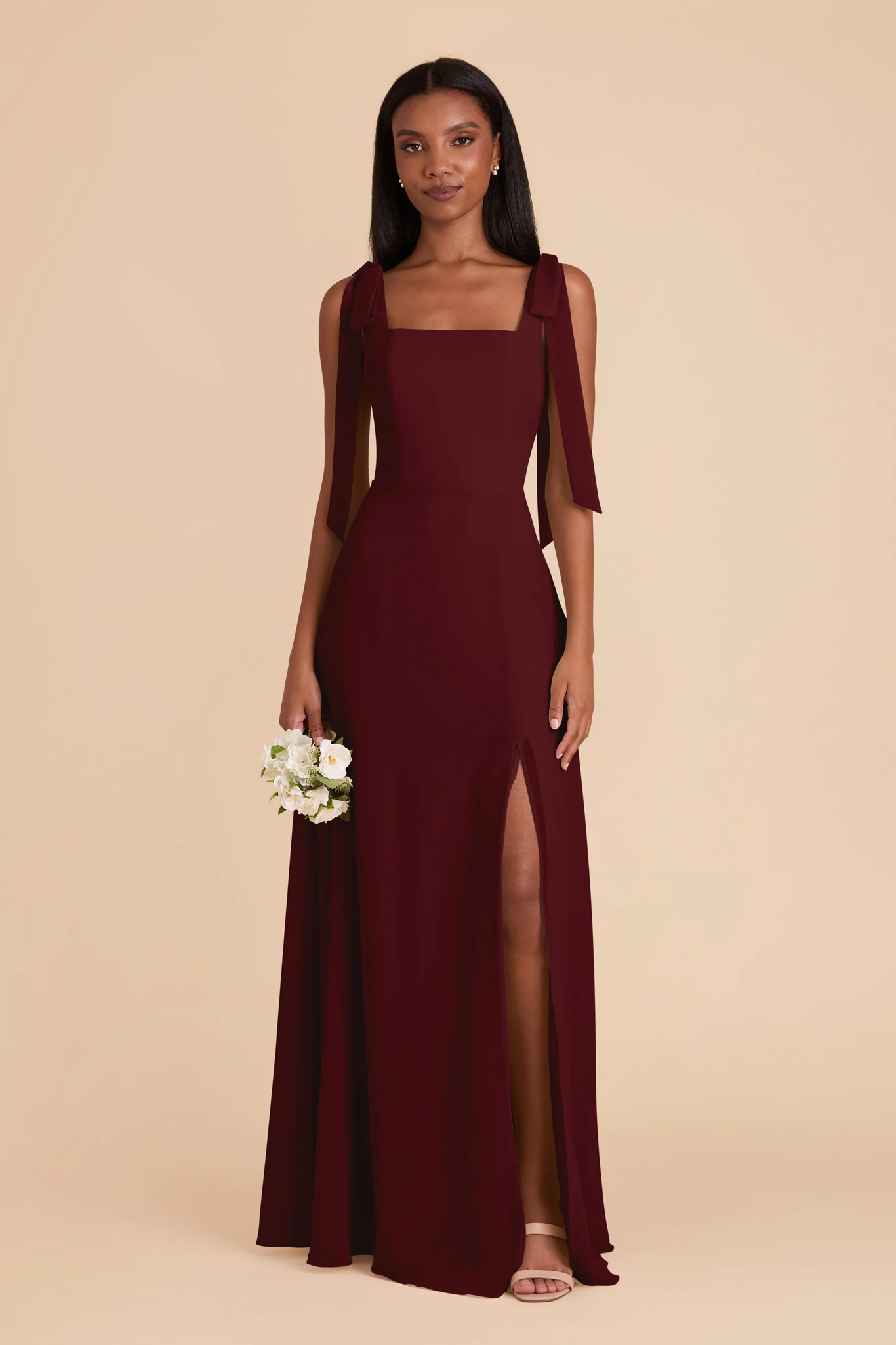 Chiffon Cabernet Dress - XNAUWBI