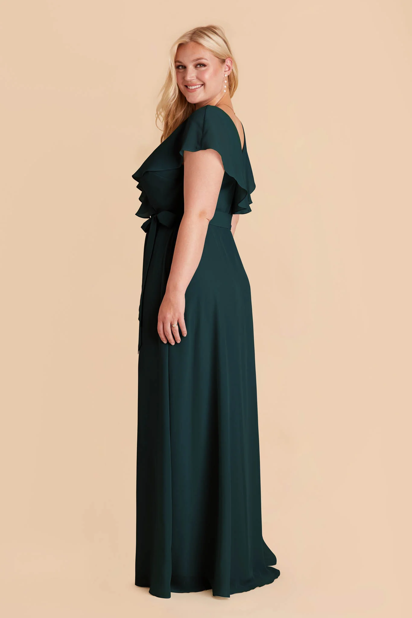 Chiffon Emerald Dress - XNAUWBI
