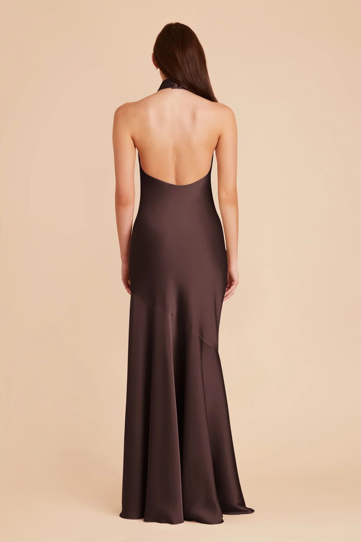 Matte Satin Espresso Dress - XNAUWBI