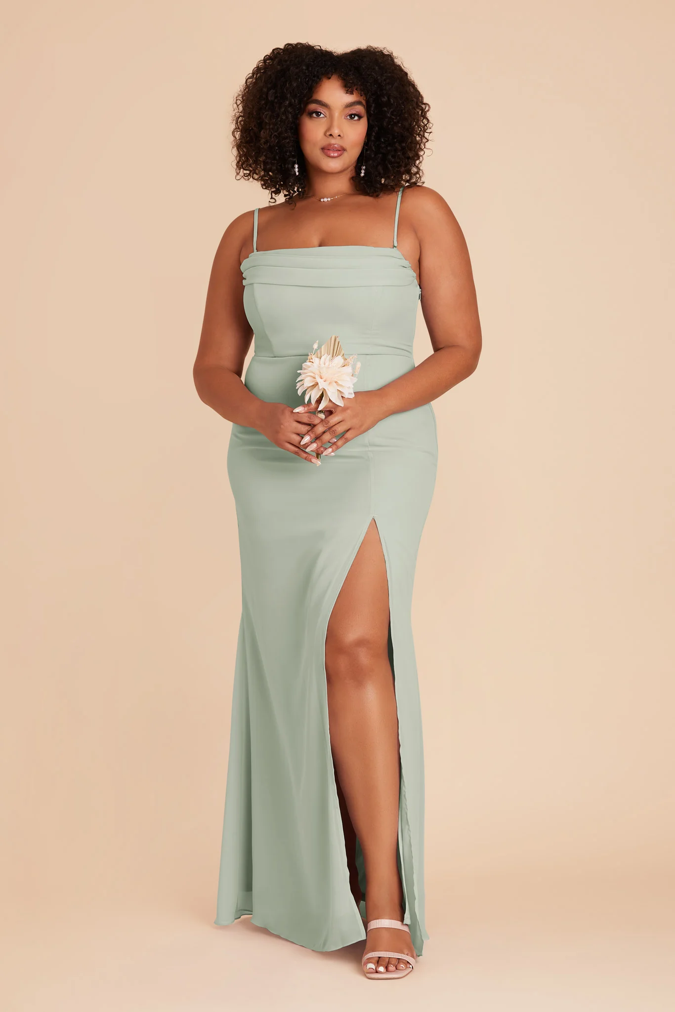 Chiffon Sage Dress - XNAUWBI