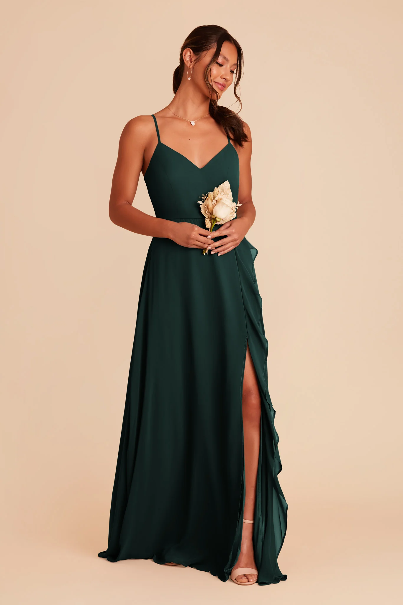 Chiffon Emerald Dress - XNAUWBI