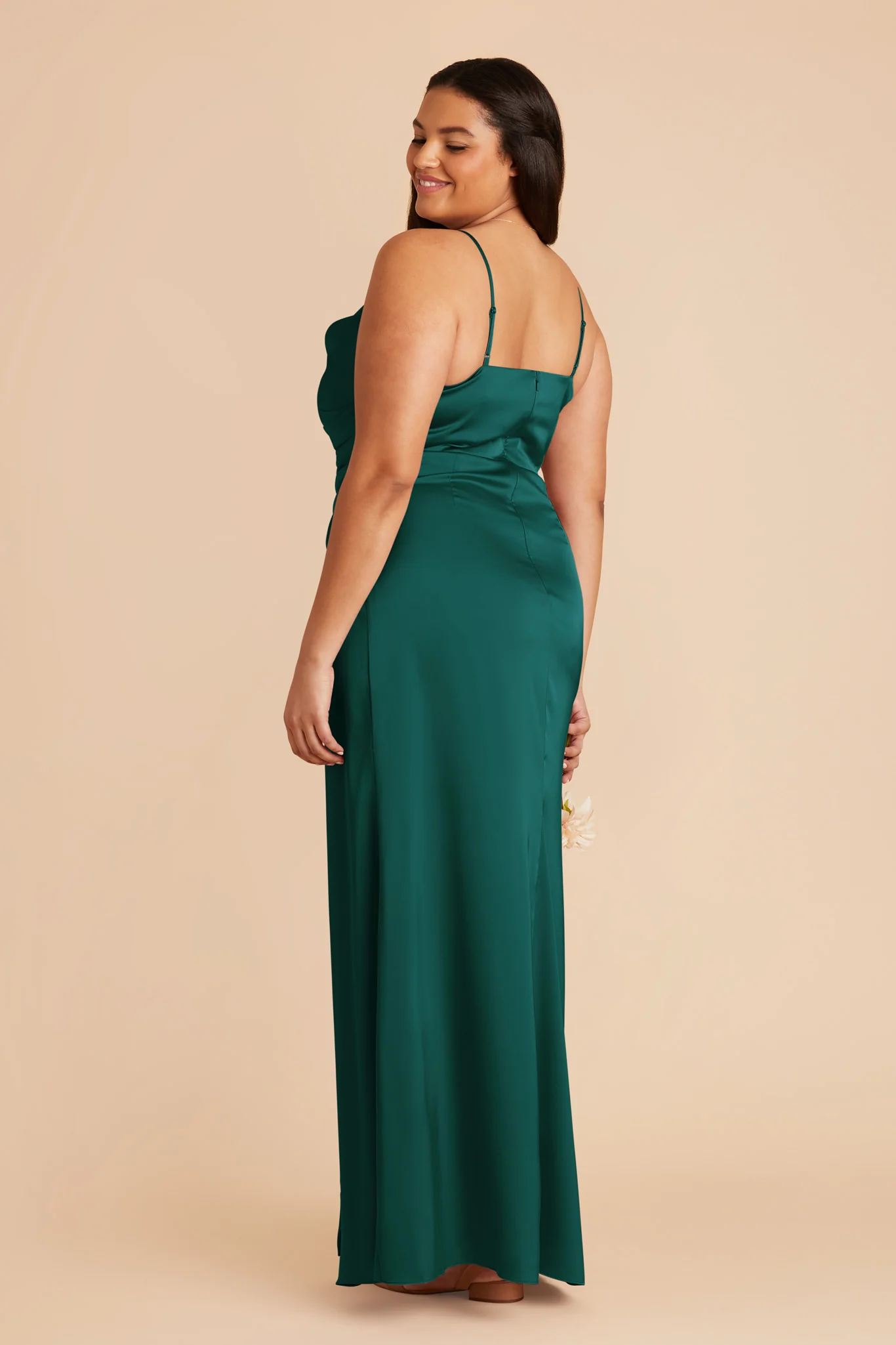 Matte Satin Emerald Dress - XNAUWBI