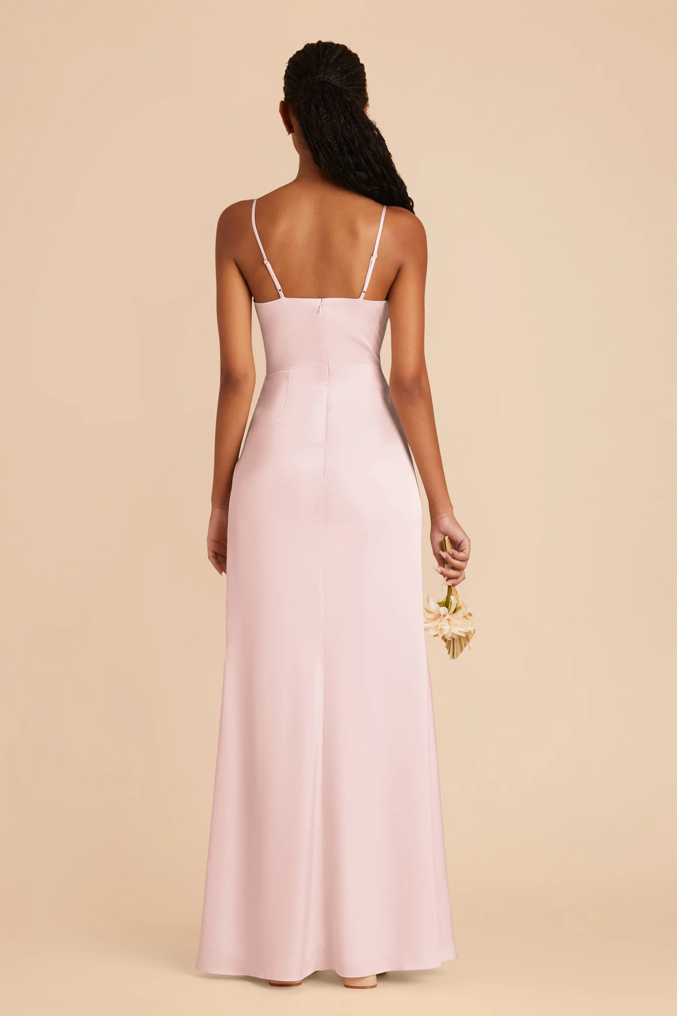 Matte Satin Pale Blush Dress - XNAUWBI