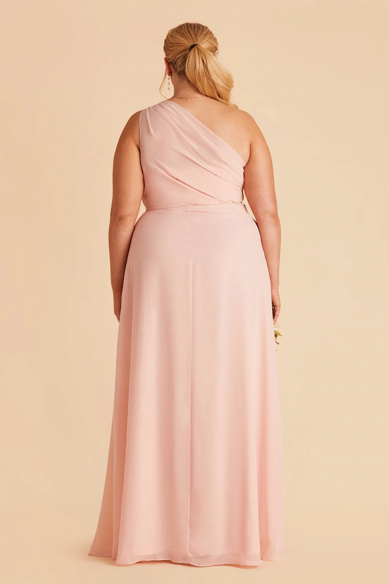 Chiffon Blush Pink Dress - XNAUWBI
