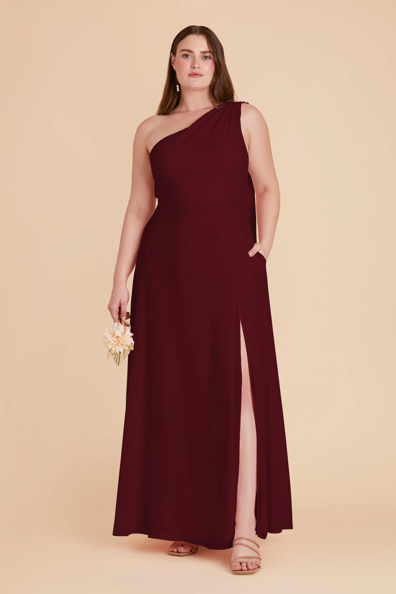 Chiffon Cabernet Dress - XNAUWBI