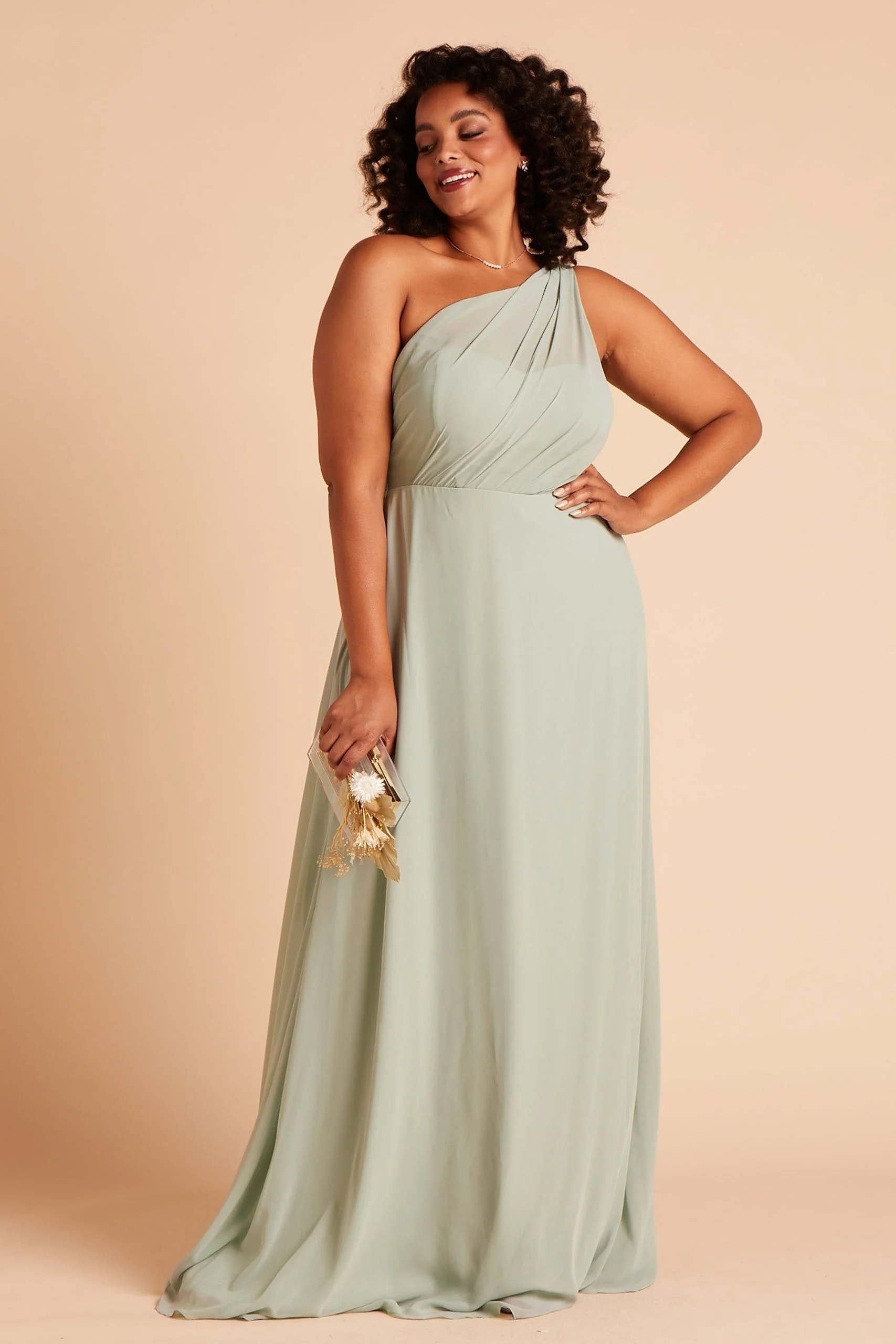 Chiffon Sage Dress - XNAUWBI