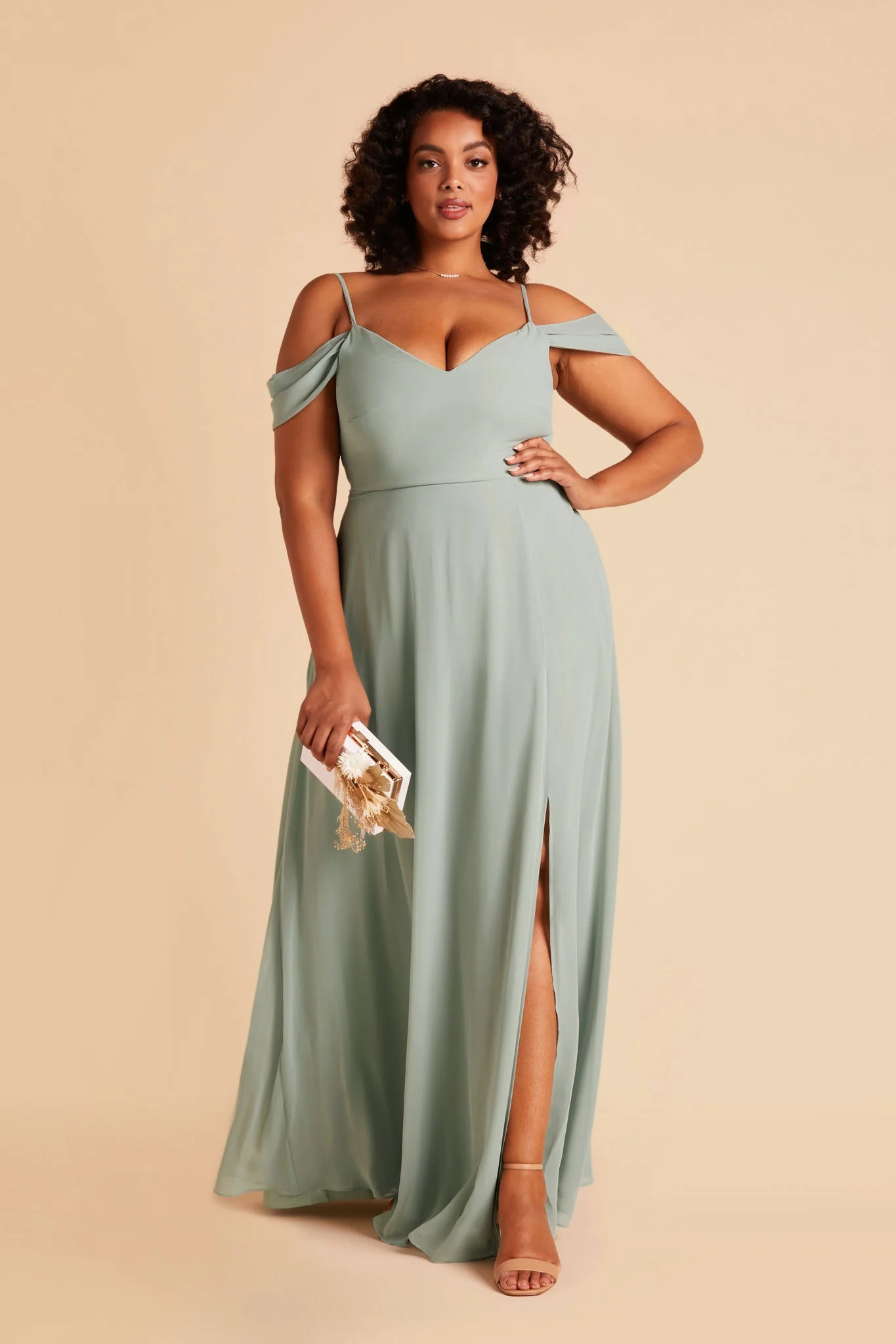 Chiffon Sage Dress - XNAUWBI