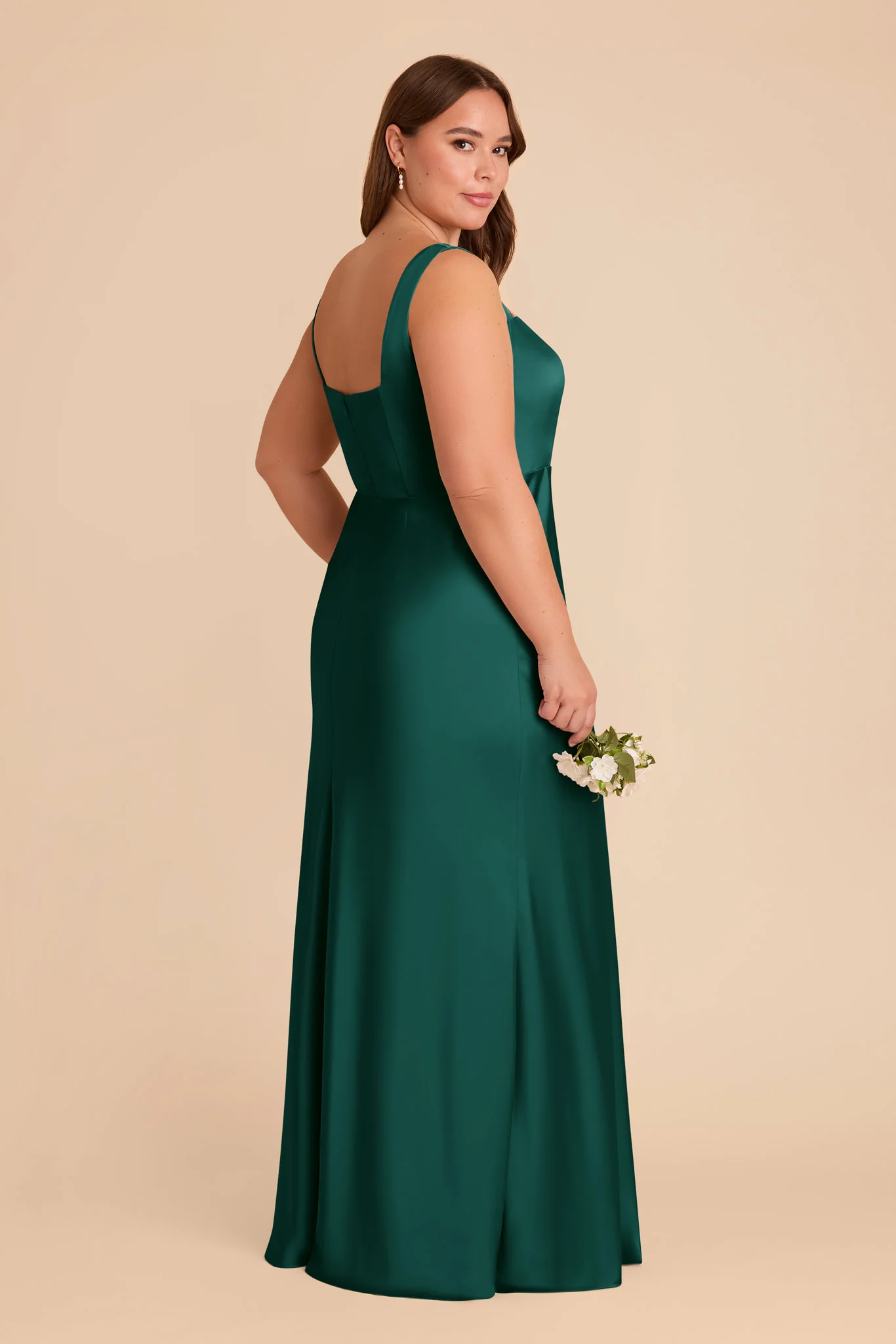 Matte Satin Emerald Dress - XNAUWBI
