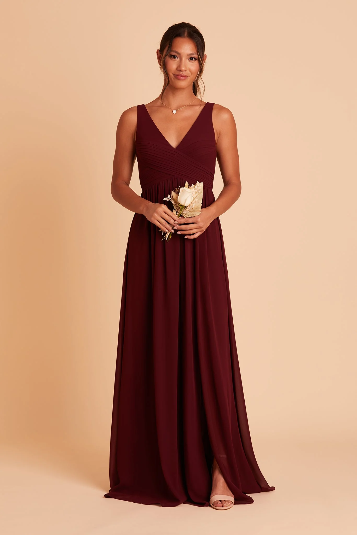 Chiffon Cabernet Dress - XNAUWBI