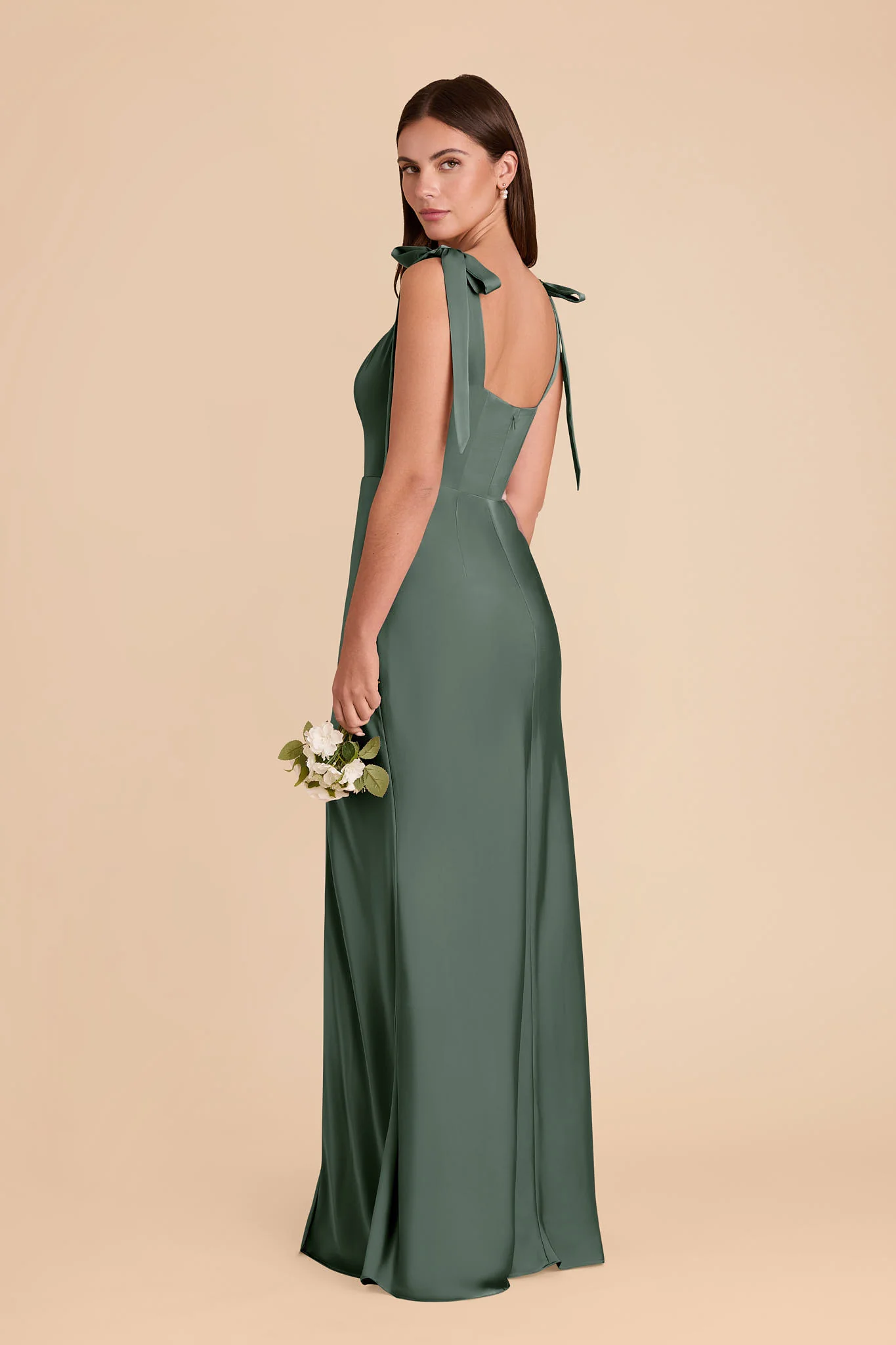 Matte Satin Eucalyptus Dress - XNAUWBI