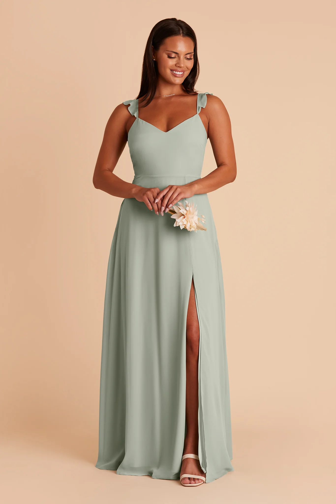 Chiffon Sage Dress - XNAUWBI