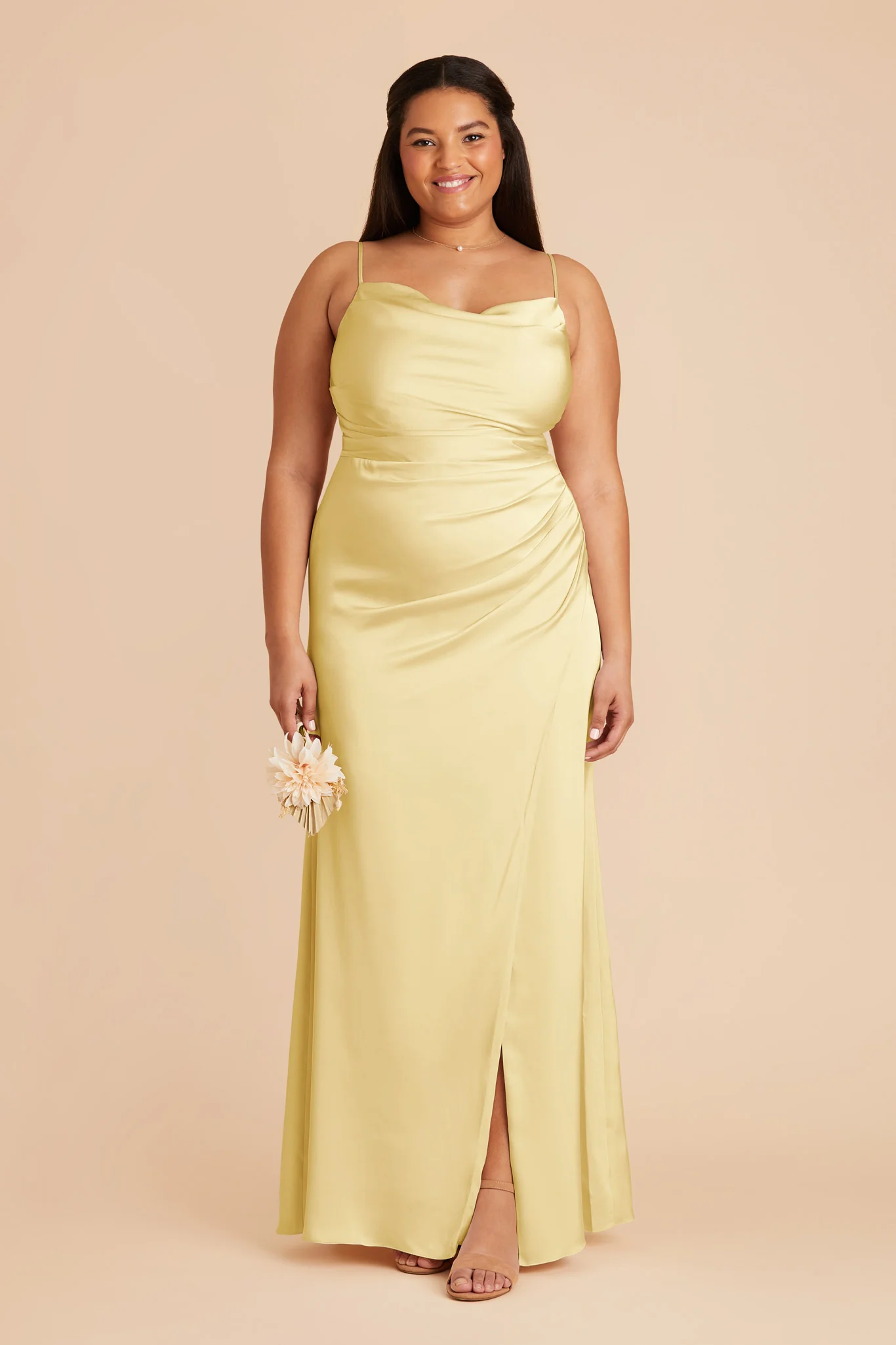 Matte Satin Lemon Sorbet Dress - XNAUWBI