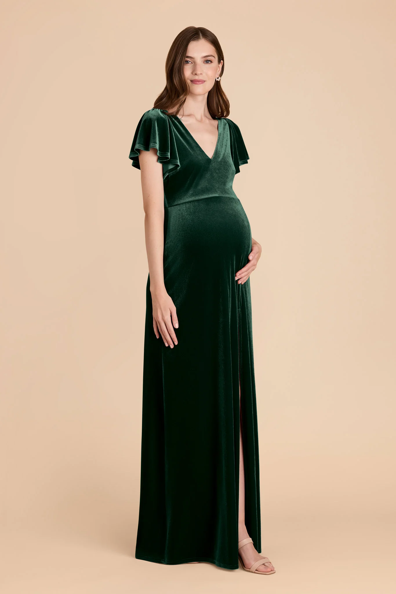 Velvet Emerald Dress - XNAUWBI