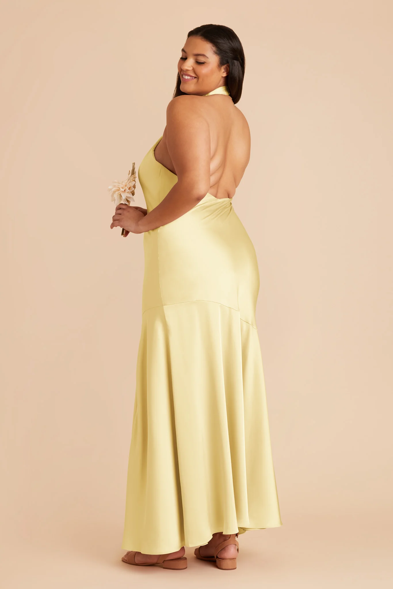 Matte Satin Lemon Sorbet Dress - XNAUWBI
