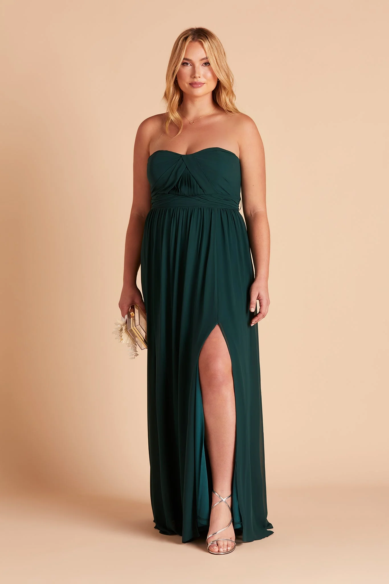 Chiffon Emerald Dress - XNAUWBI