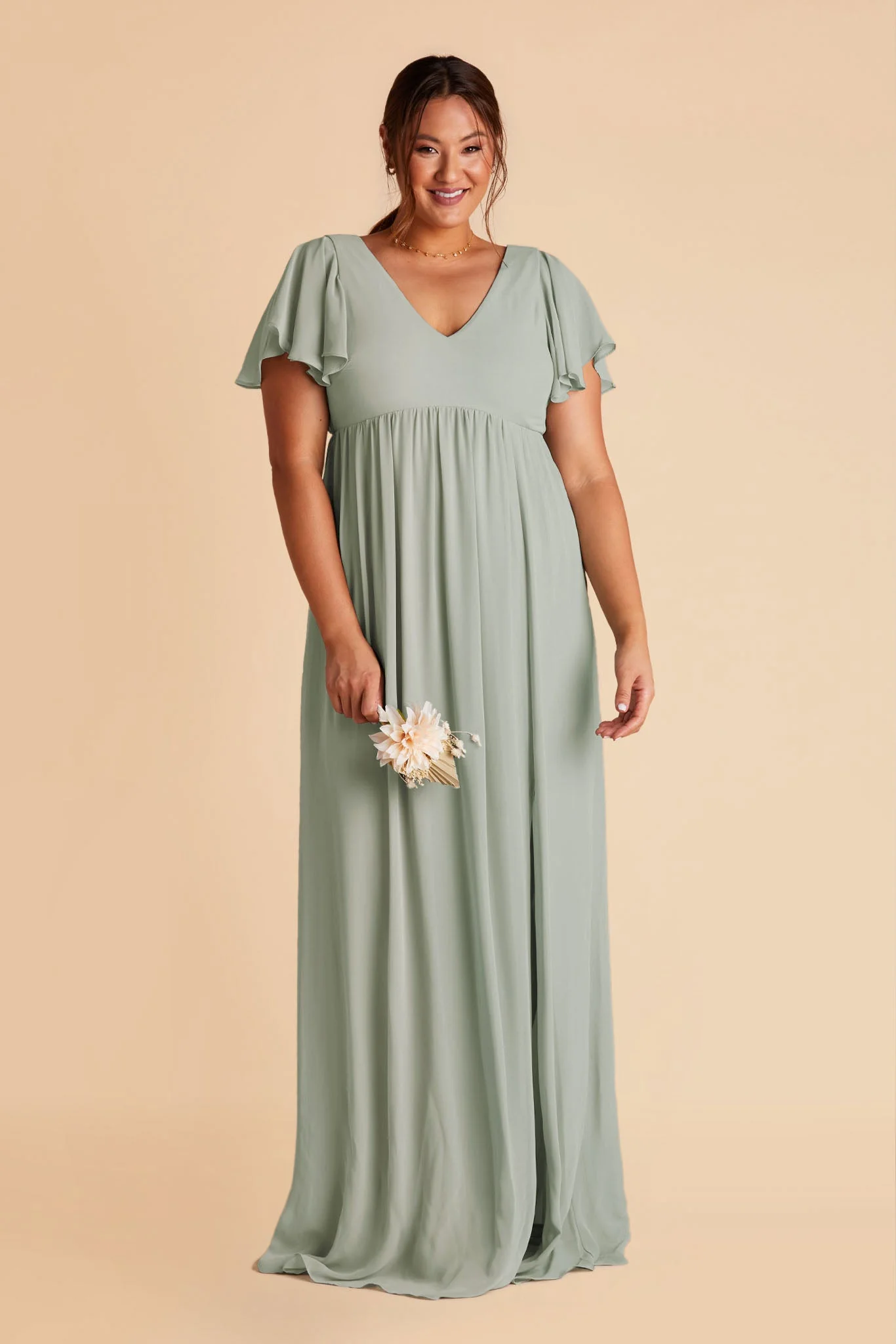 Chiffon Sage Dress - XNAUWBI