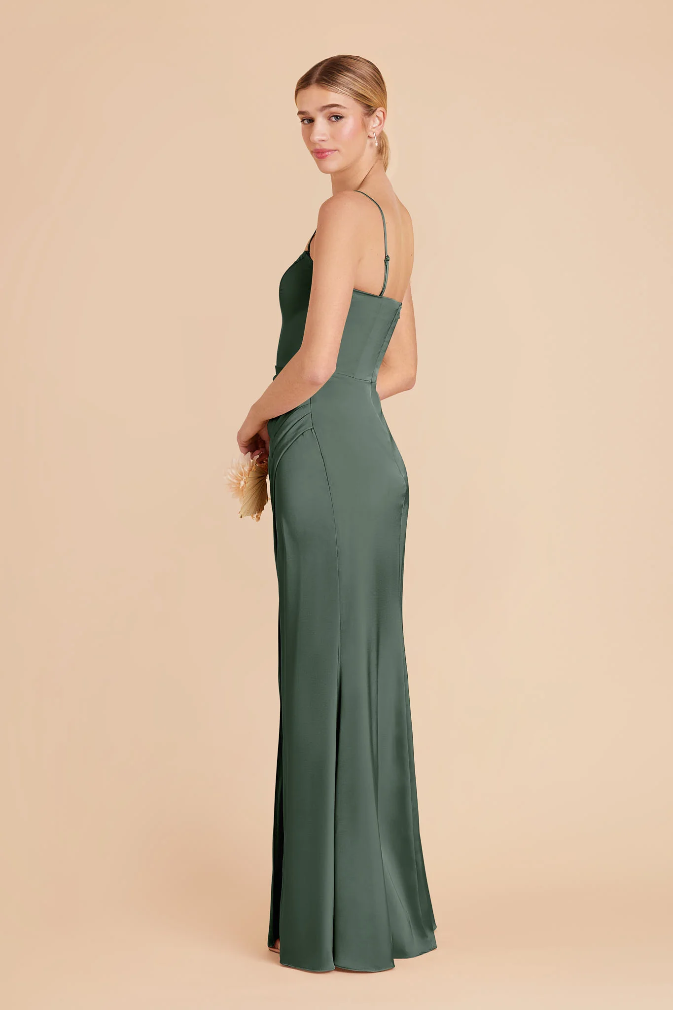 Matte Satin Eucalyptus Dress - XNAUWBI