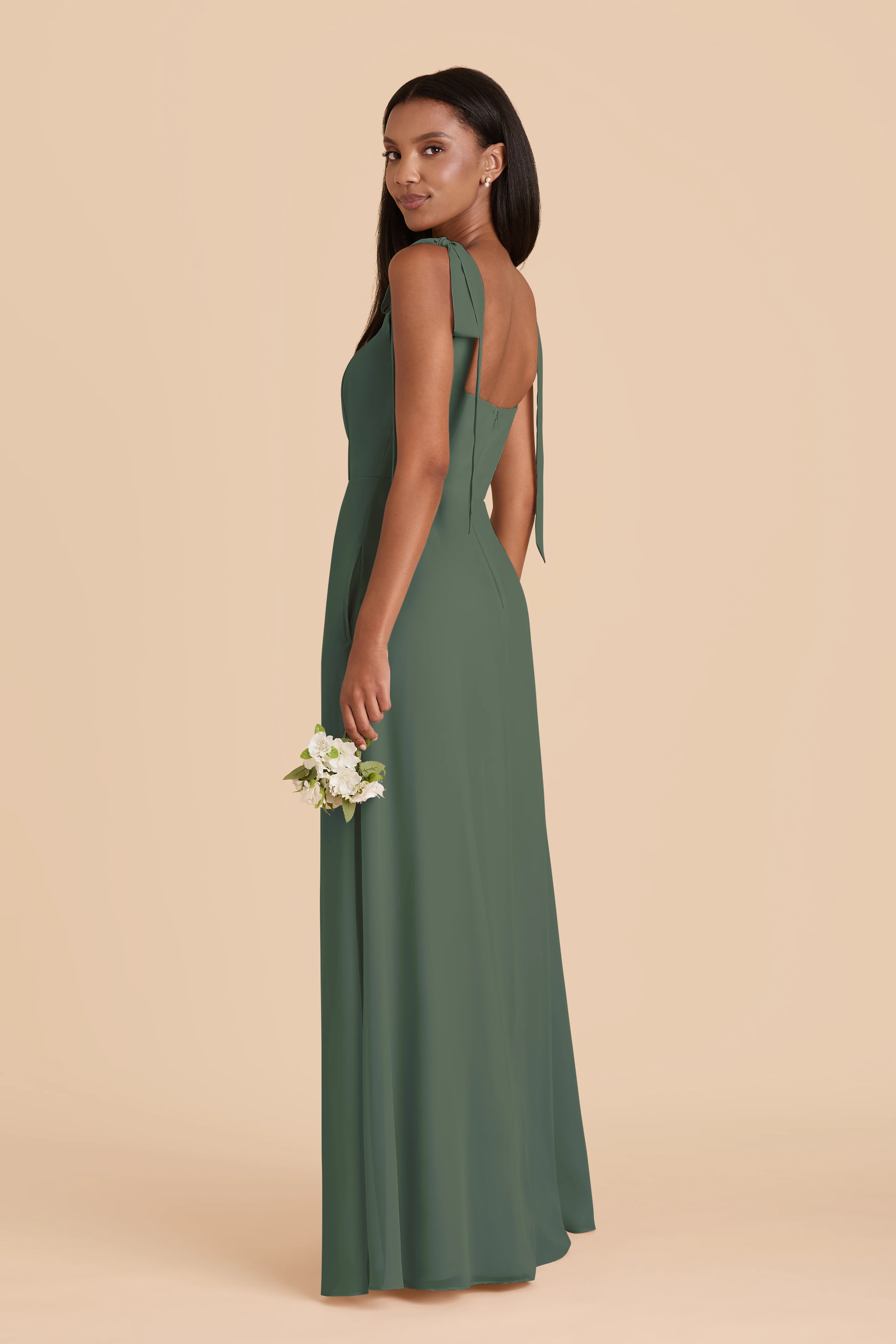 Chiffon Eucalyptus Dress - XNAUWBI