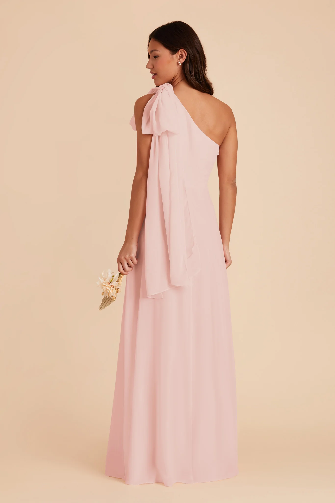 Chiffon Blush Pink Dress - XNAUWBI