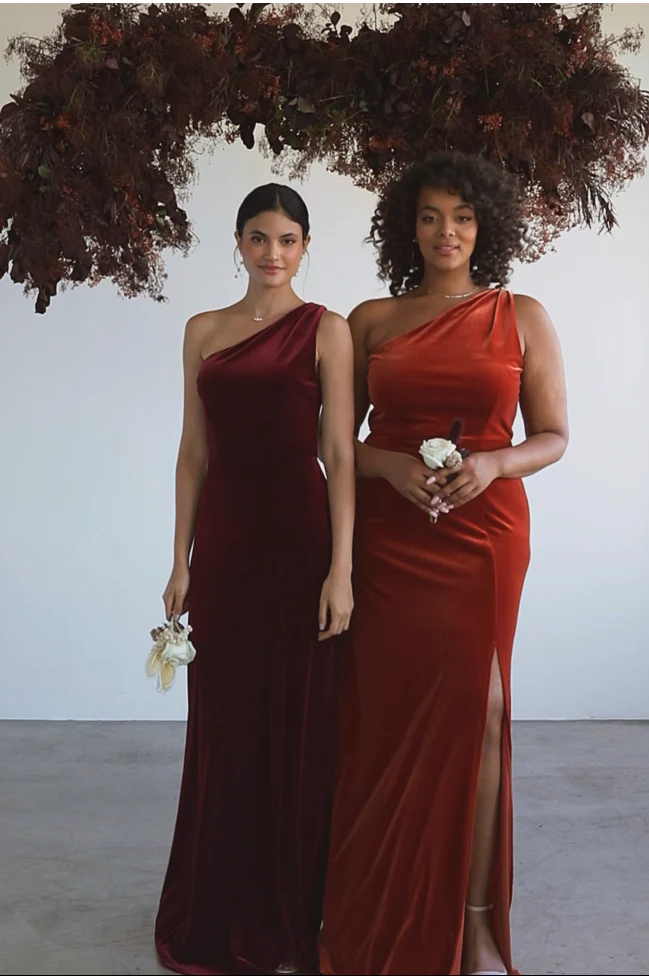 Velvet Cabernet Dress - XNAUWBI