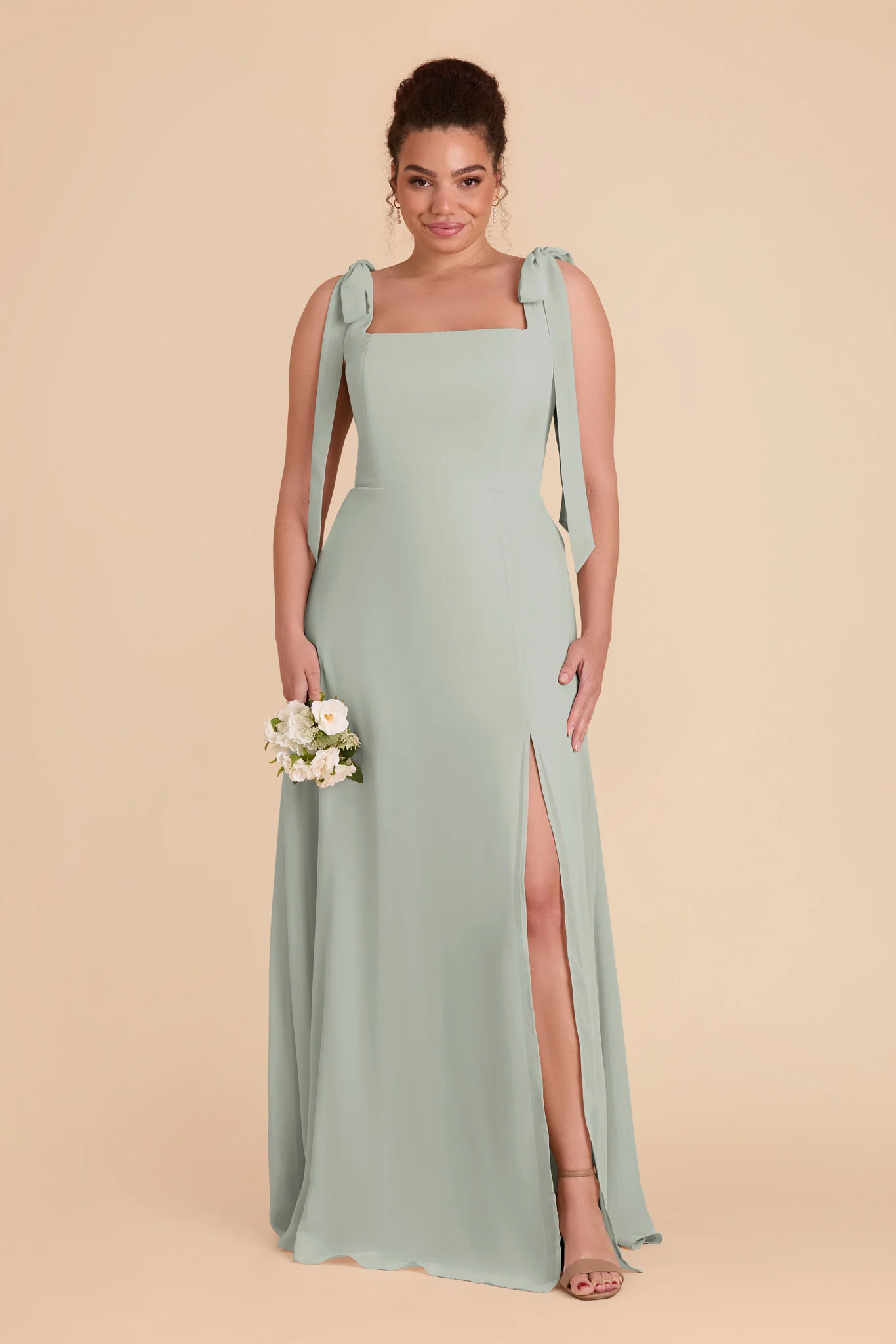 Chiffon Sage Dress - XNAUWBI