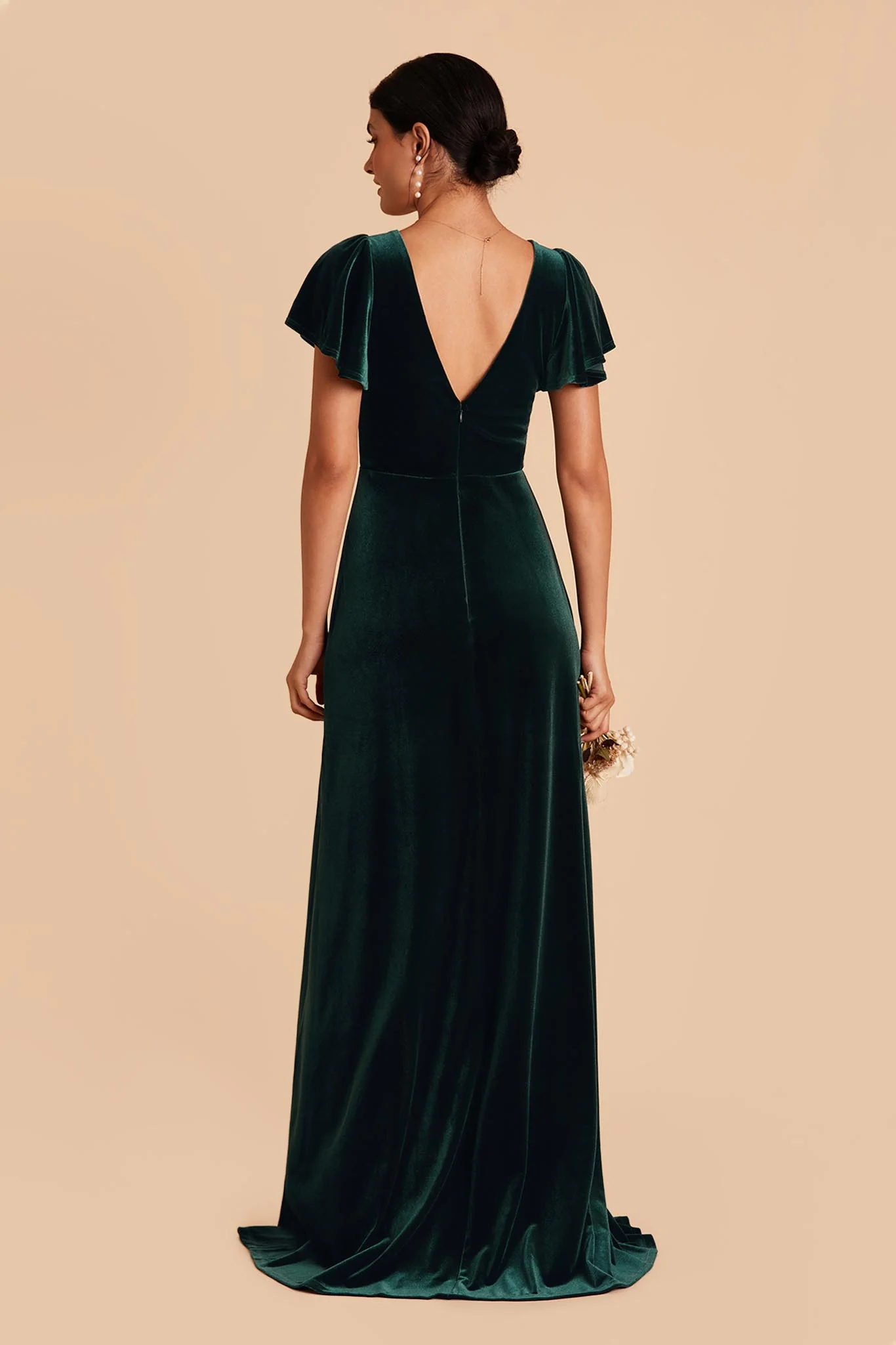 Velvet Emerald Dress - XNAUWBI