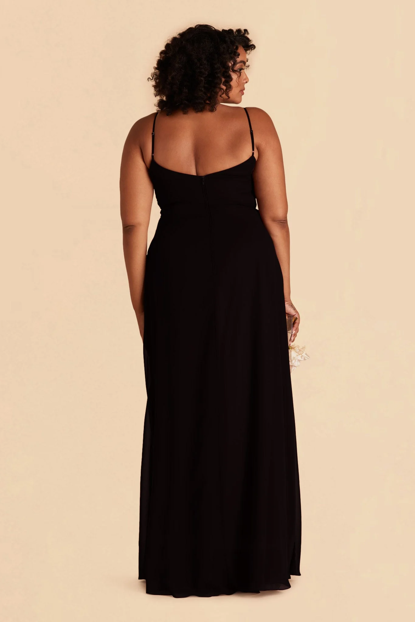 Chiffon Black Dress - XNAUWBI