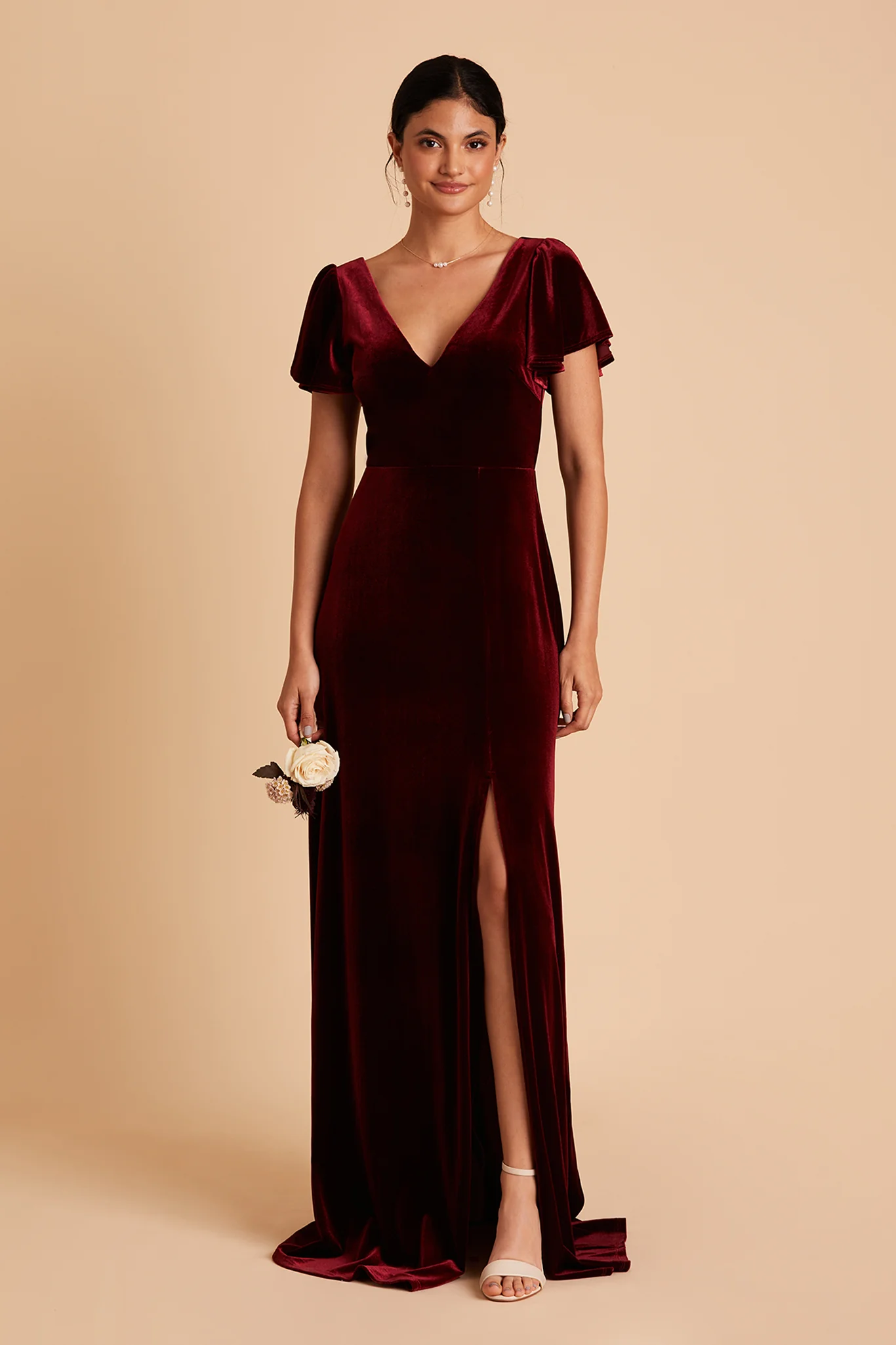 Velvet Cabernet Dress - XNAUWBI