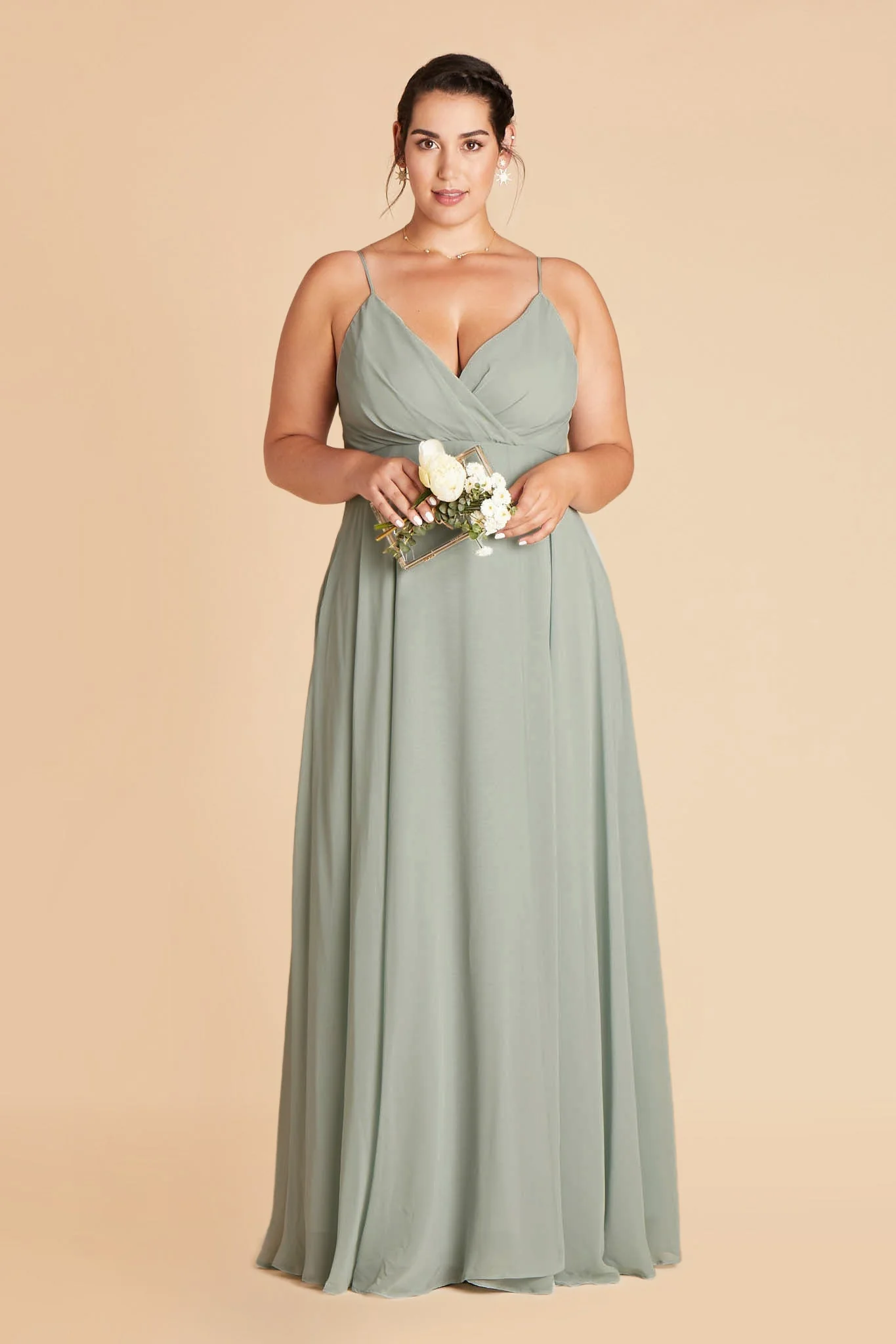 Chiffon Sage Dress - XNAUWBI