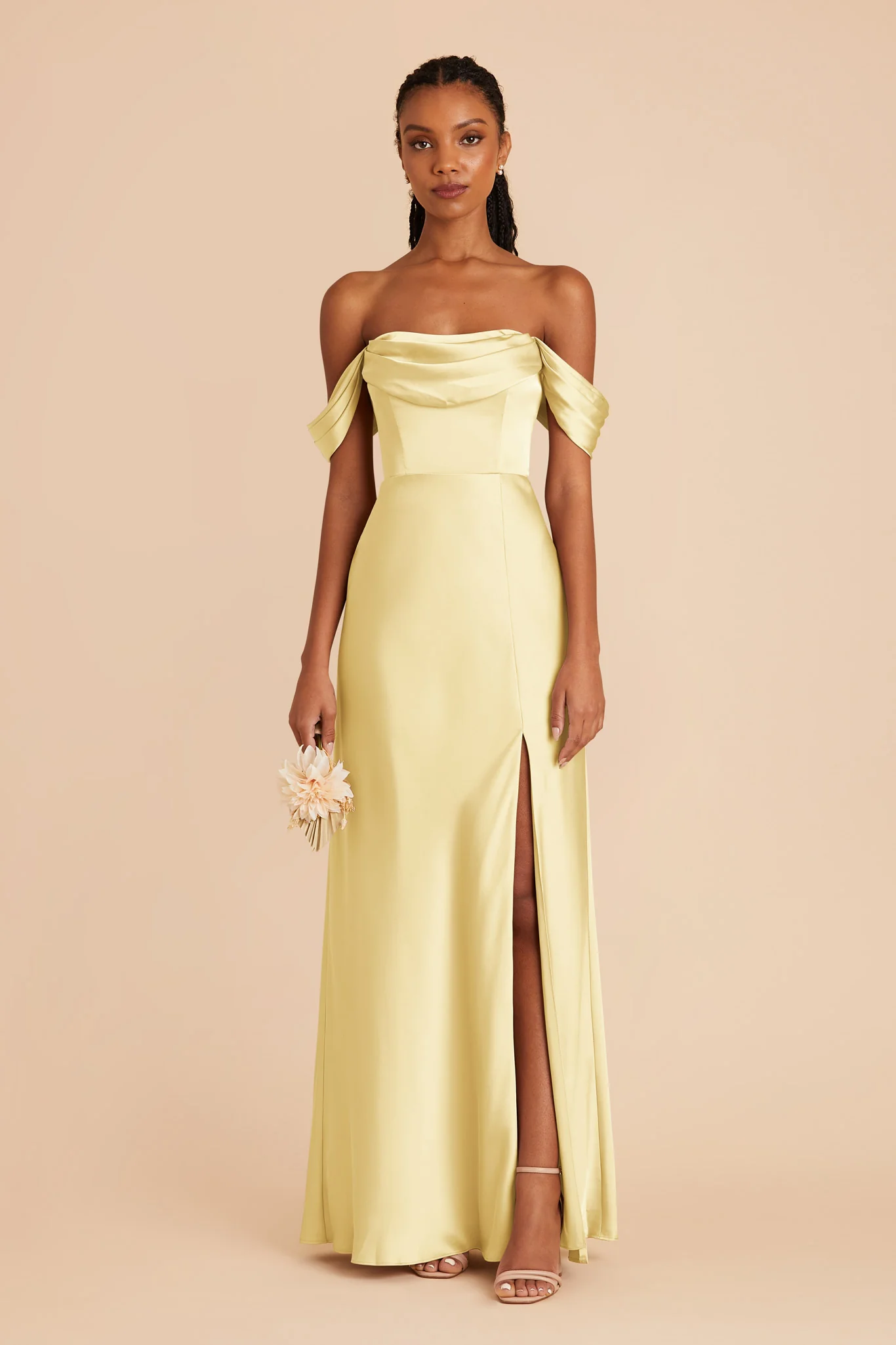 Matte Satin Lemon Sorbet Dress - XNAUWBI