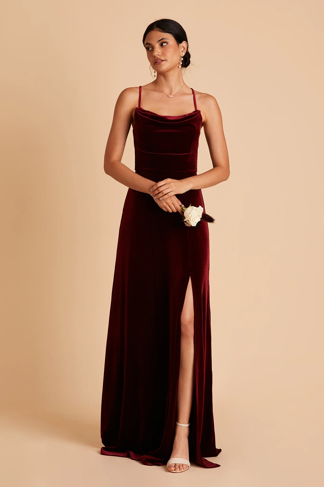 Velvet Cabernet Dress - XNAUWBI