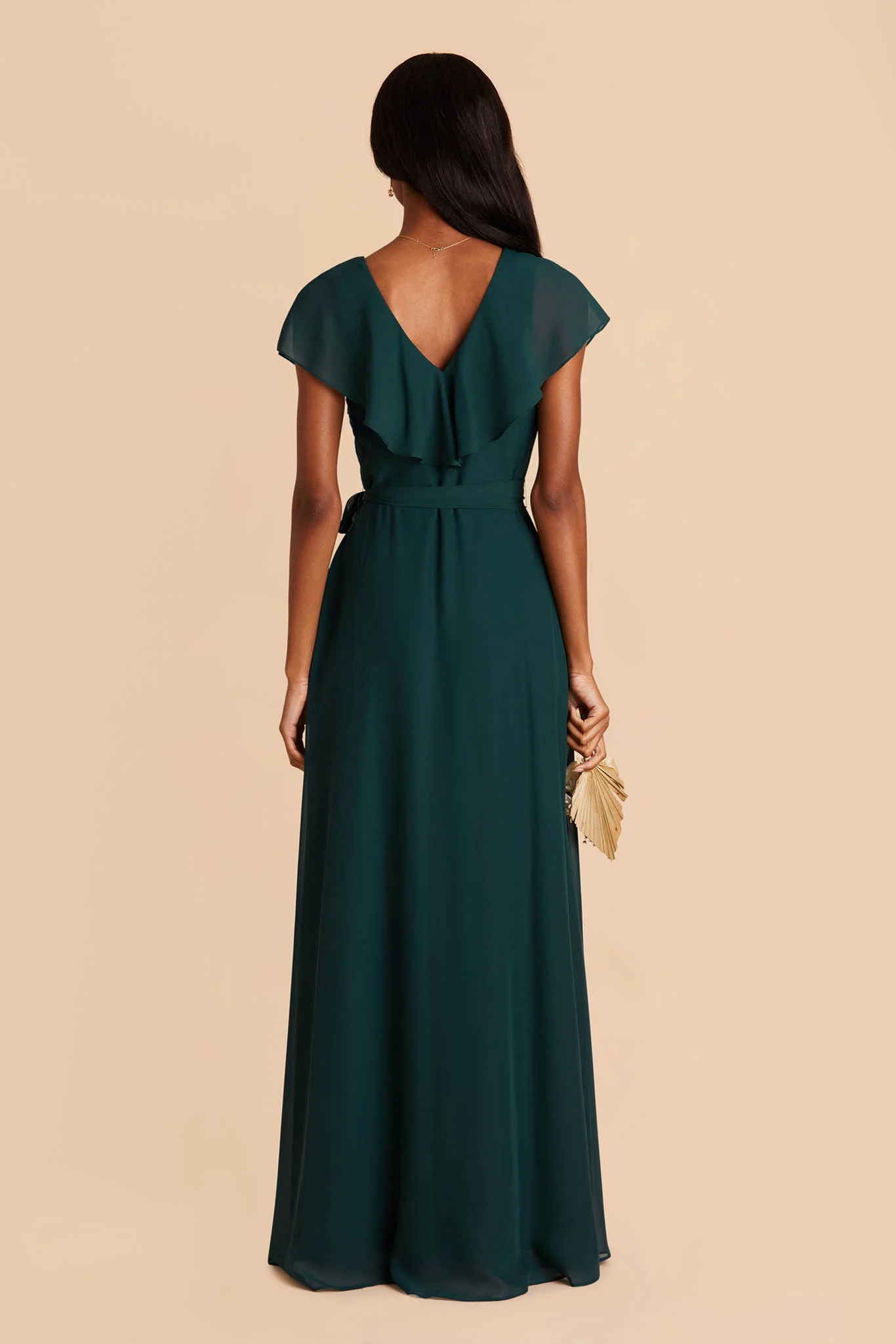 Chiffon Emerald Dress - XNAUWBI
