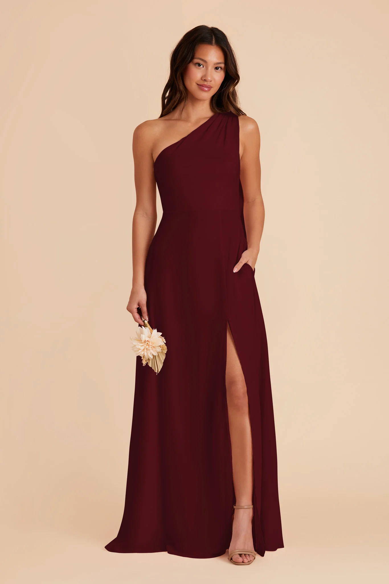 Chiffon Cabernet Dress - XNAUWBI
