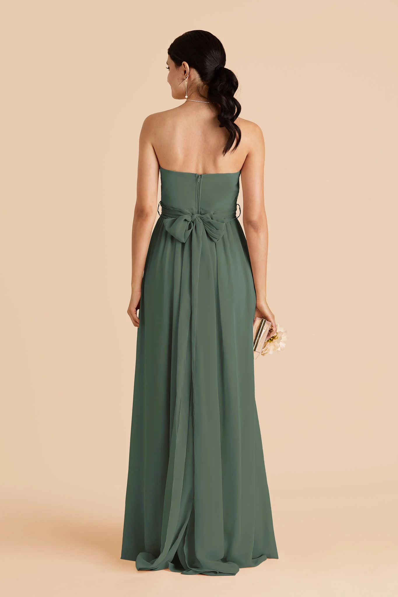 Chiffon Eucalyptus Dress - XNAUWBI