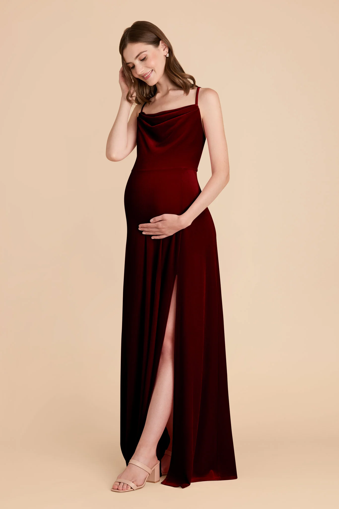 Velvet Cabernet Dress - XNAUWBI