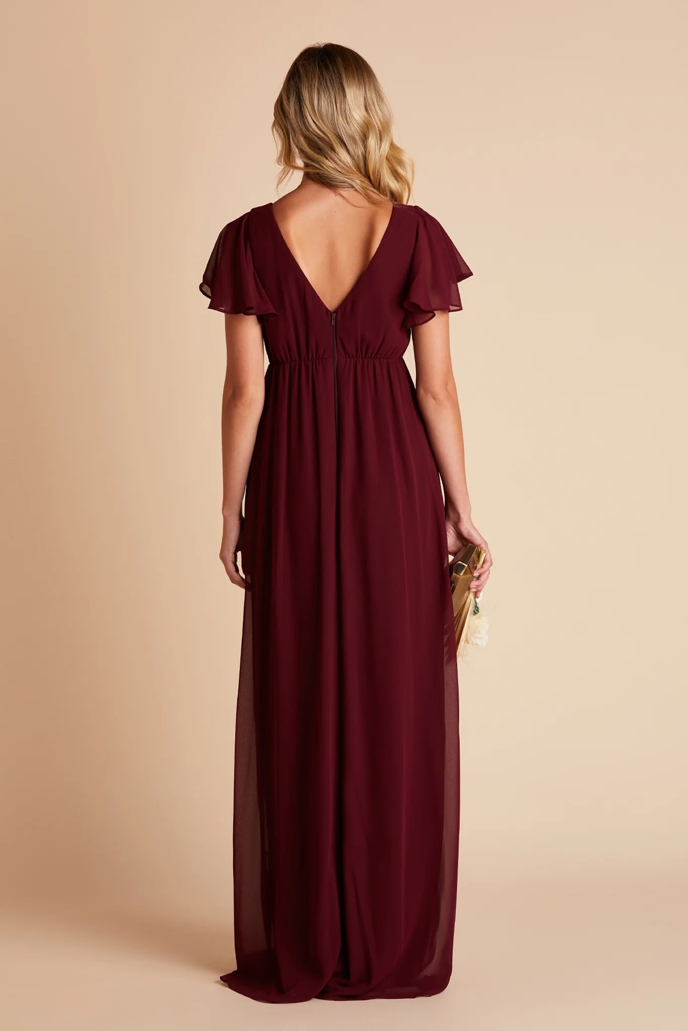 Chiffon Cabernet Dress - XNAUWBI