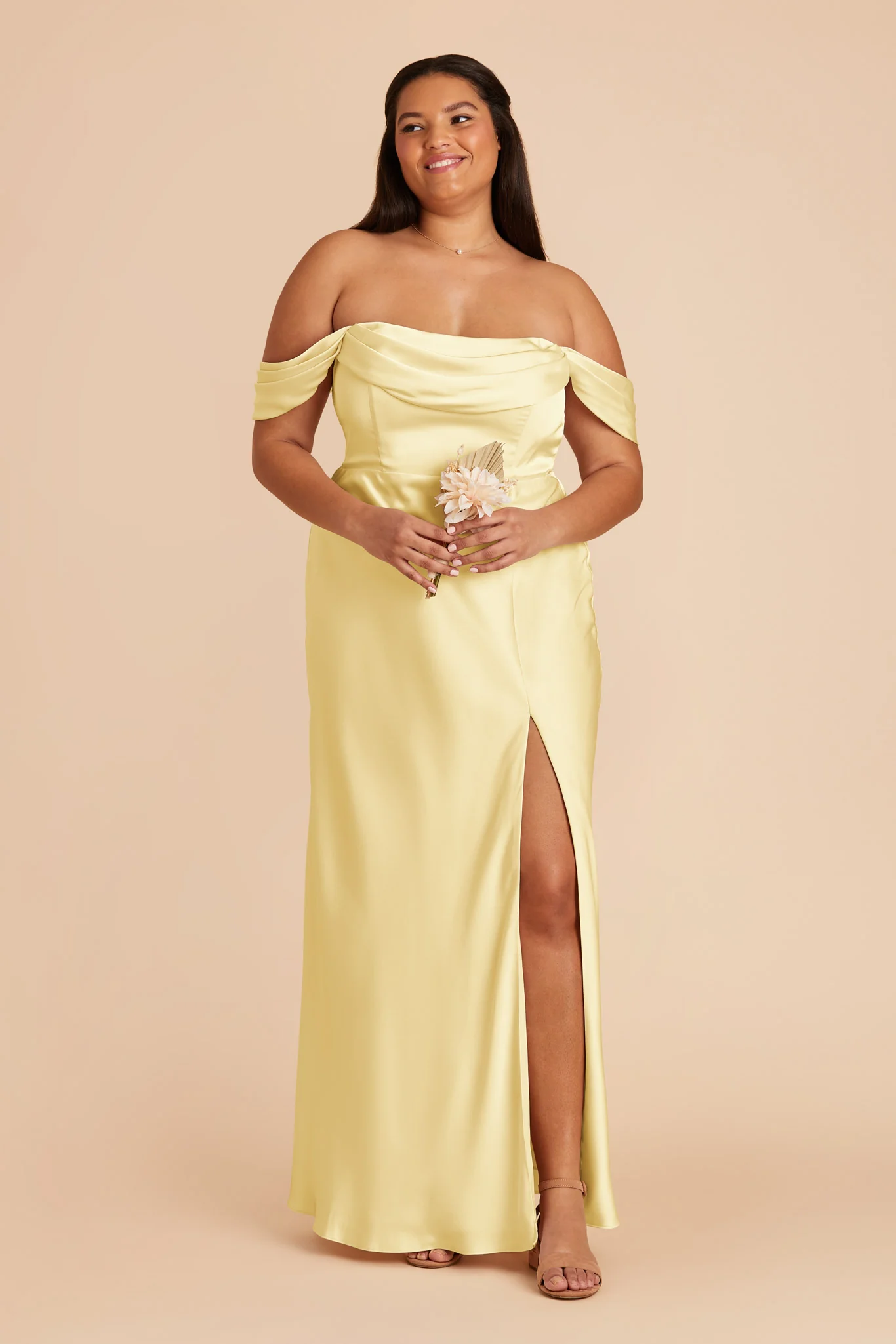 Matte Satin Lemon Sorbet Dress - XNAUWBI