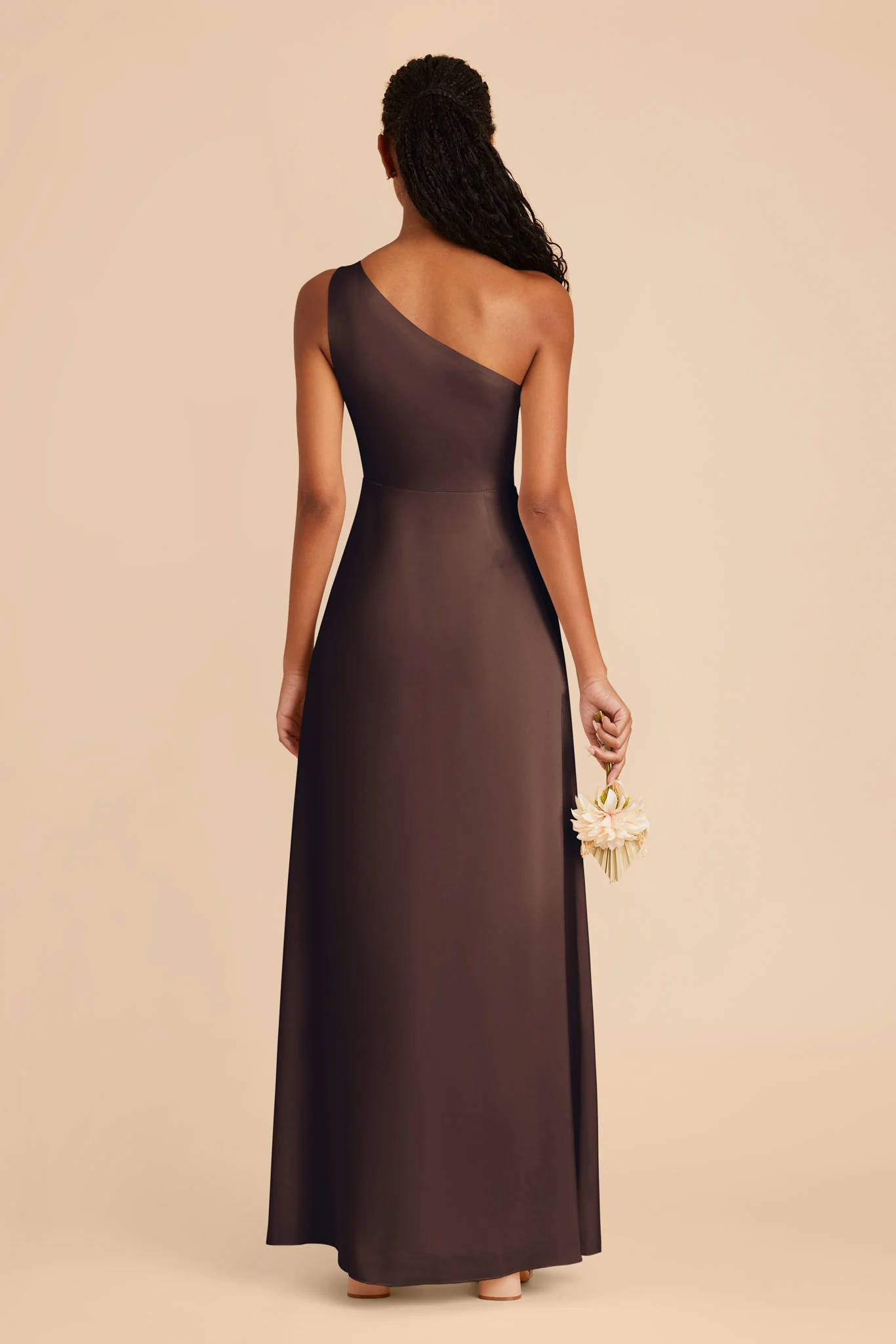 Matte Satin Espresso Dress - XNAUWBI