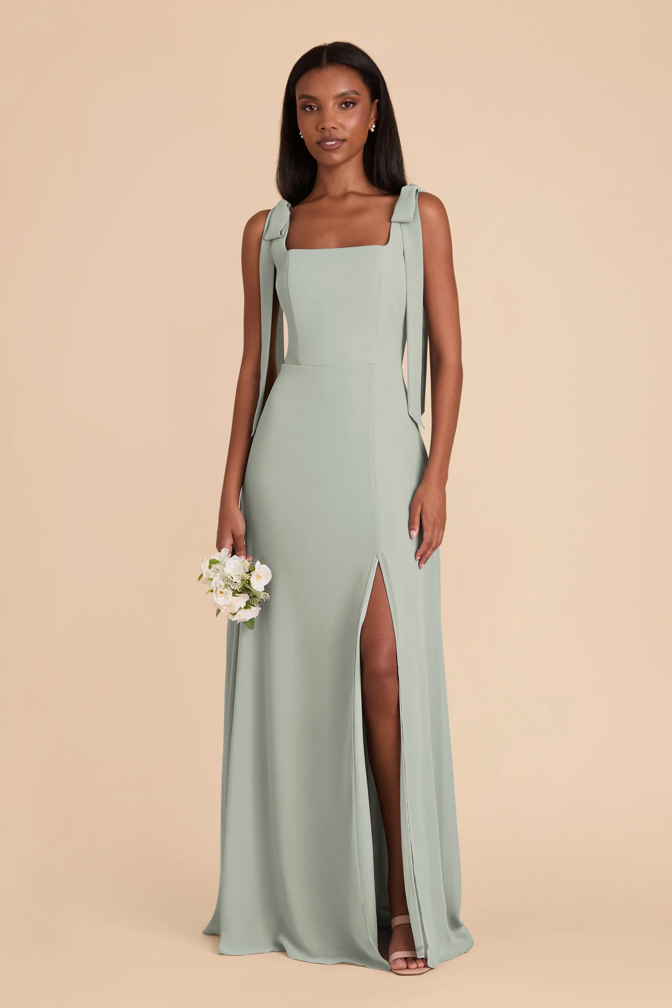 Chiffon Sage Dress - XNAUWBI