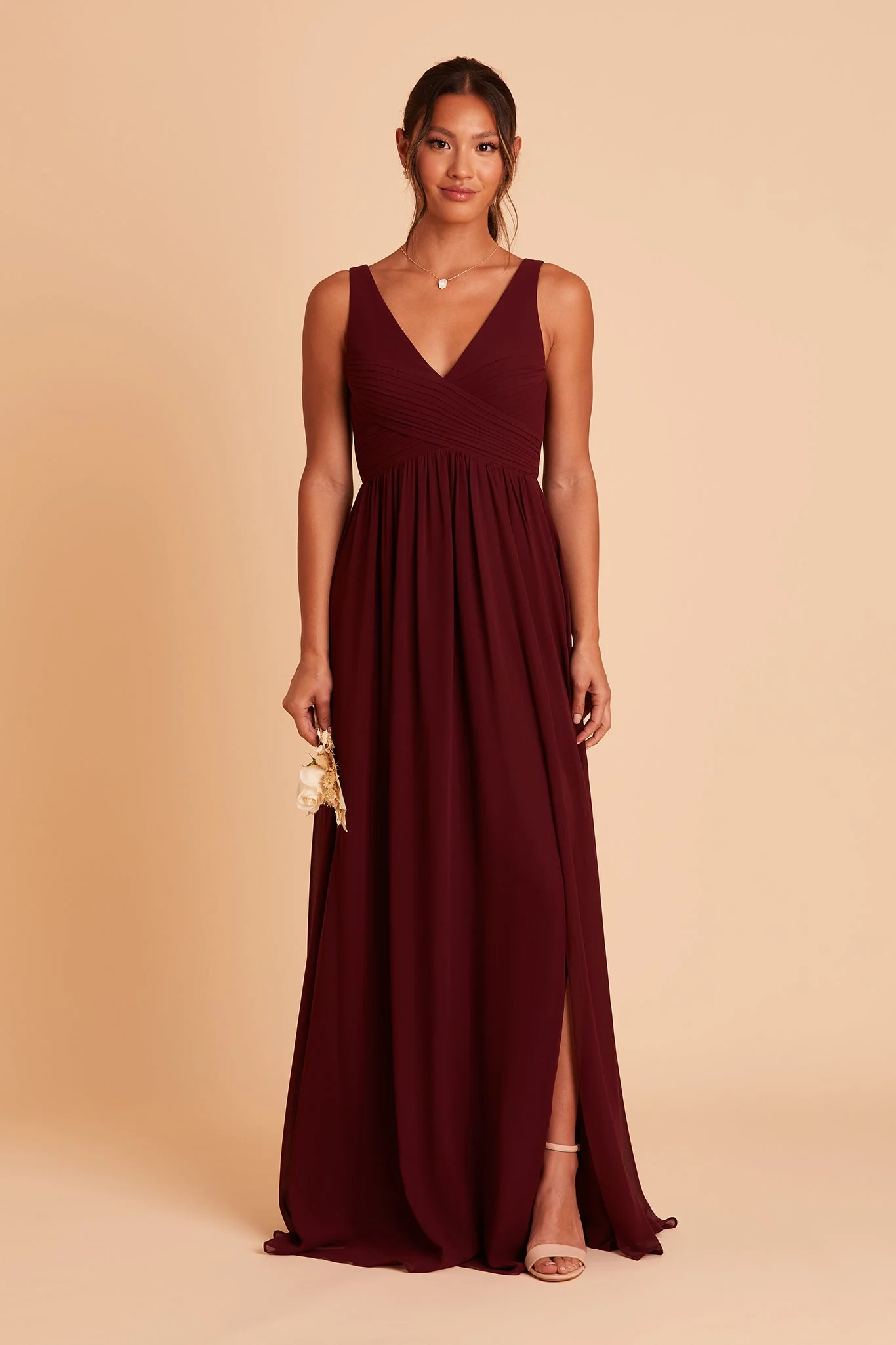 Chiffon Cabernet Dress - XNAUWBI