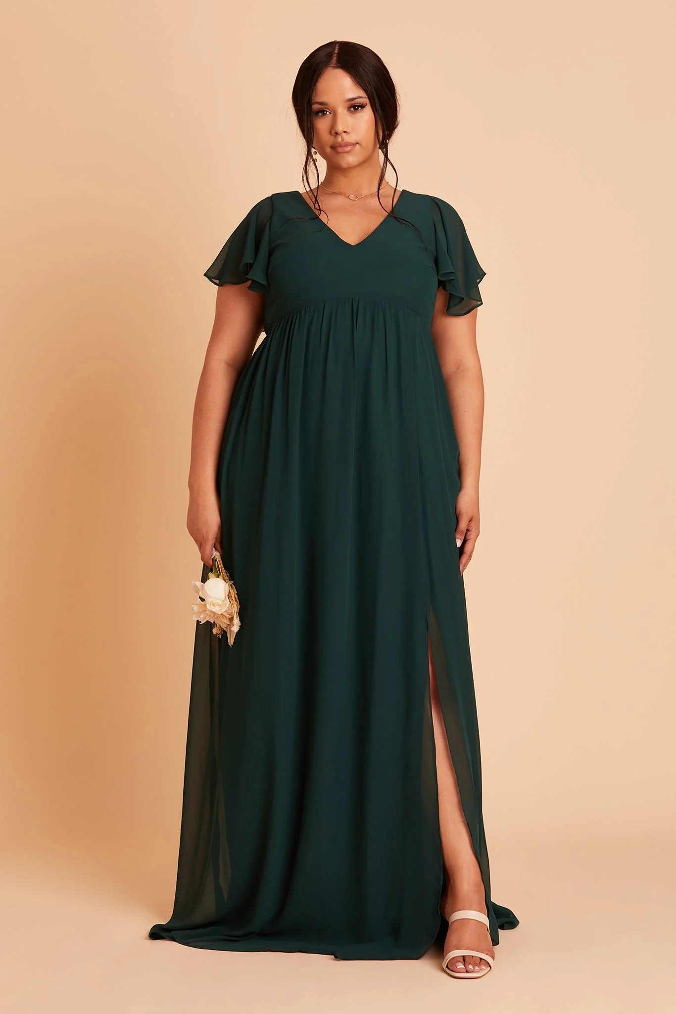 Chiffon Emerald Dress - XNAUWBI